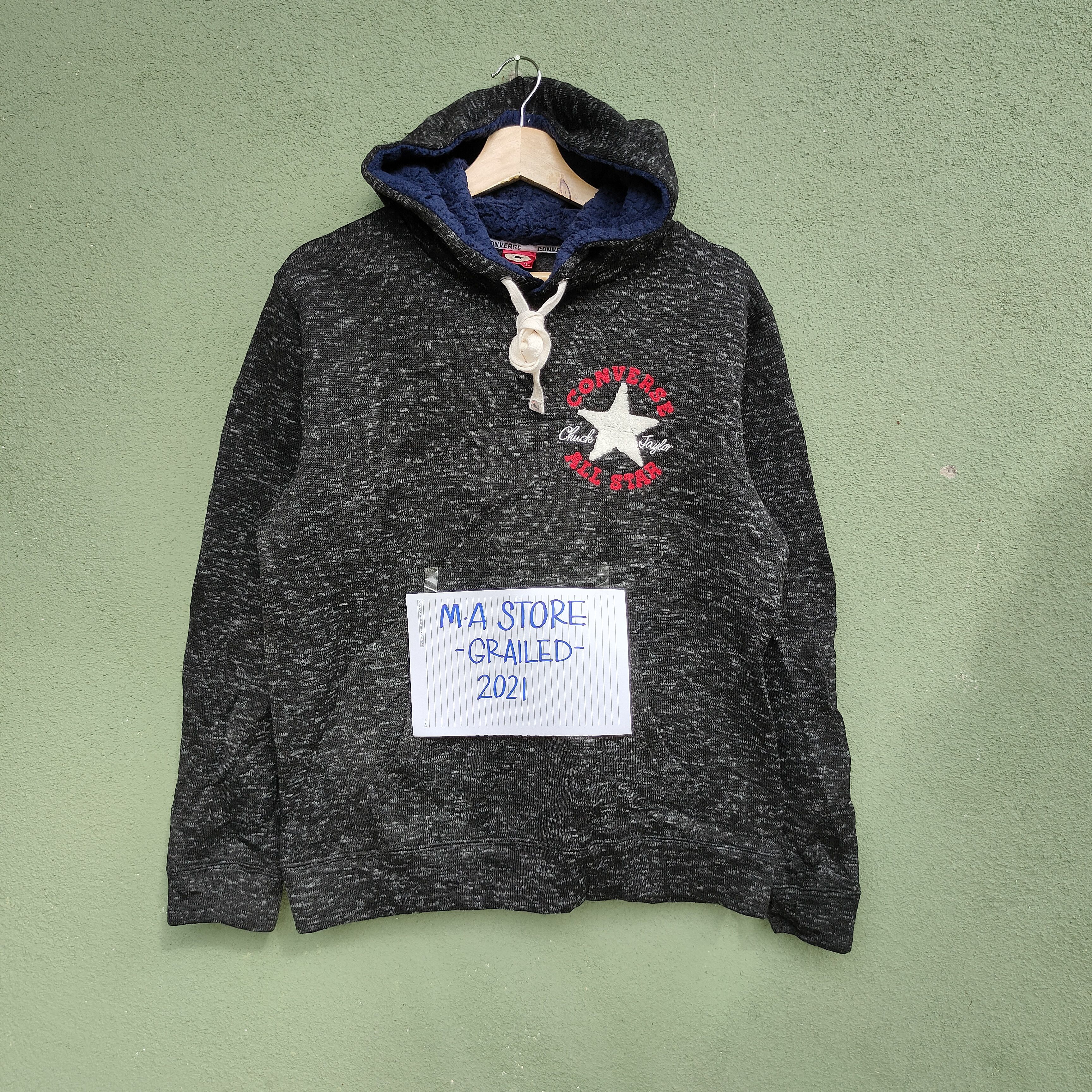 Converse Vintage Converse All Star Embroidery Logo Hoodie Sweatshirt Size US M / EU 48-50 / 2 - 1 Thumbnail