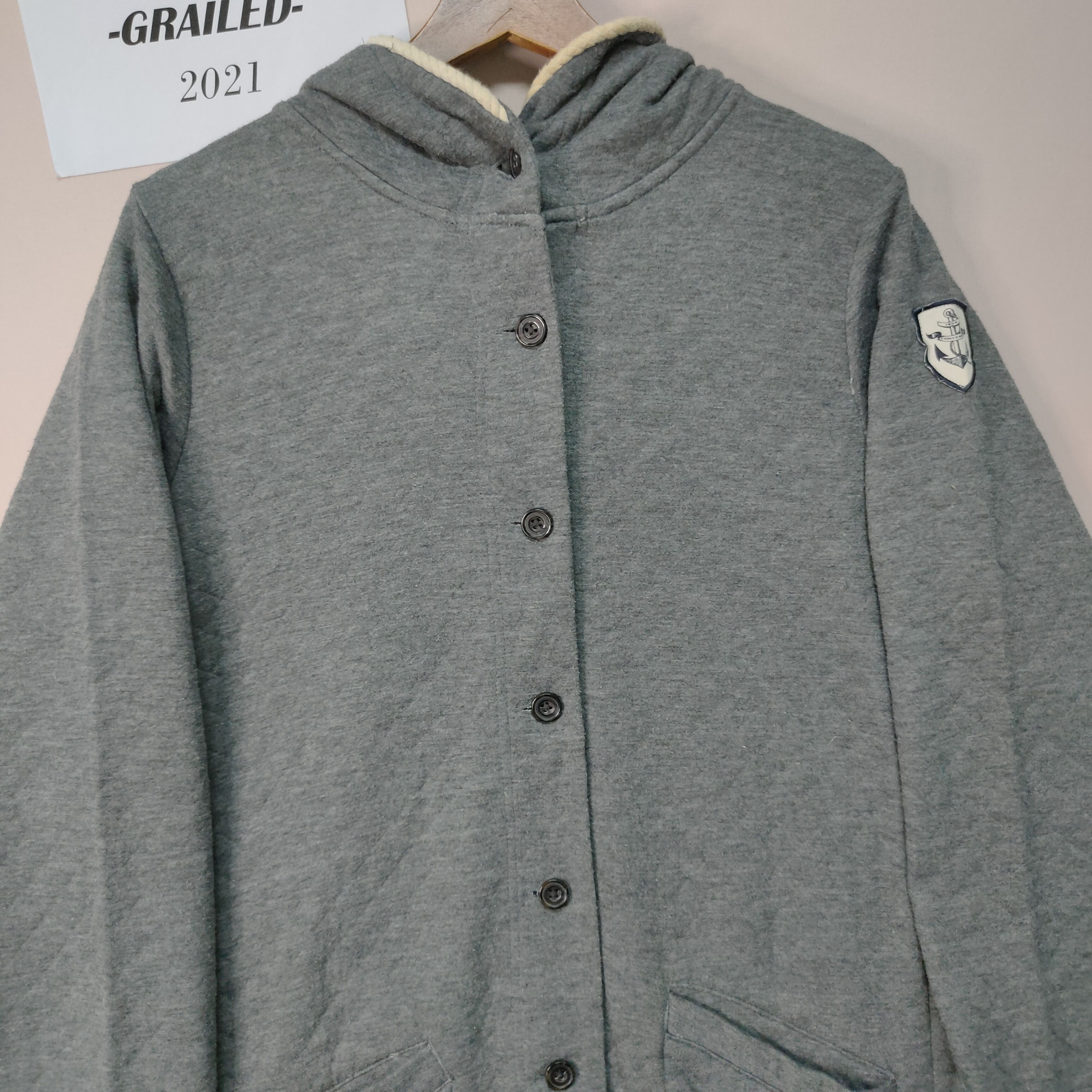 Converse VINTAGE CONVERSE BUTTON UPS HOODIE SWEATER Size US M / EU 48-50 / 2 - 9 Thumbnail