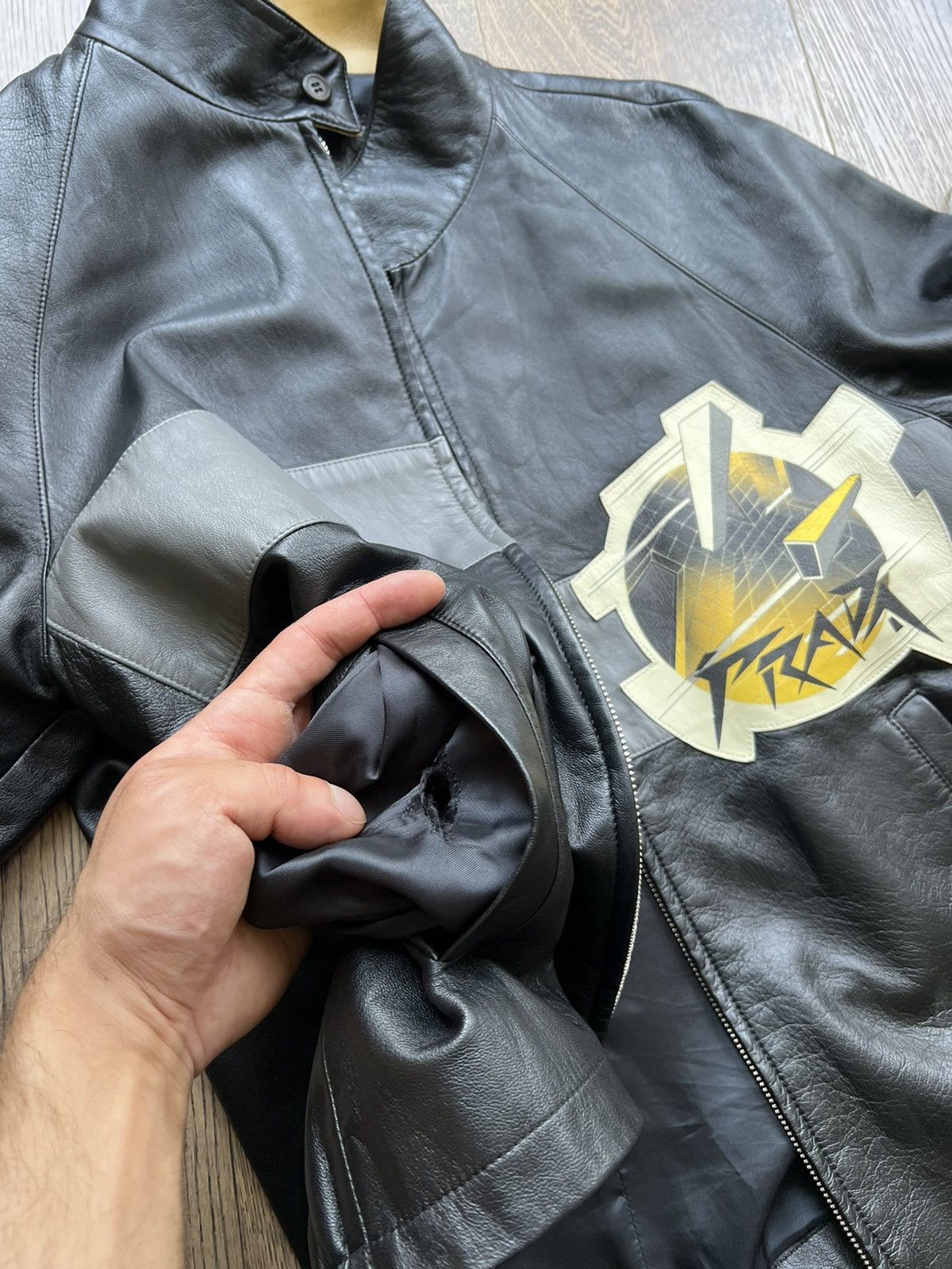 Prada Prada SS17 ‘Comic’ Leather Boxy Jacket Size US M / EU 48-50 / 2 - 10 Thumbnail