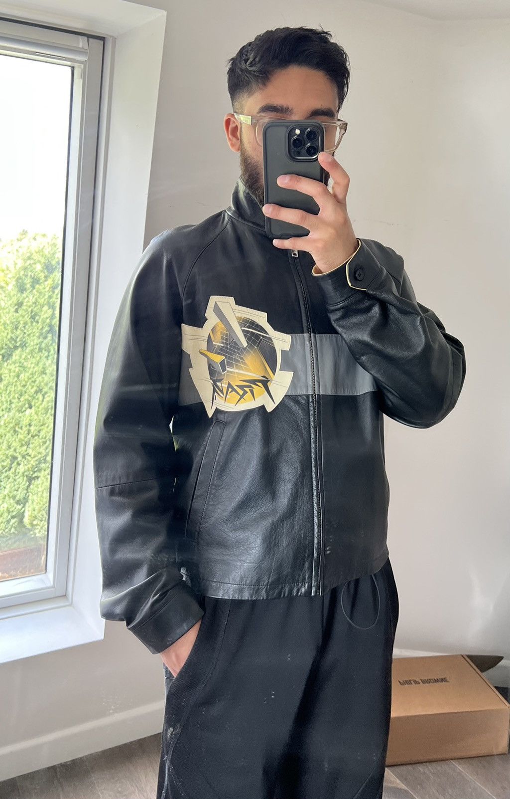Prada Prada SS17 ‘Comic’ Leather Boxy Jacket Size US M / EU 48-50 / 2 - 13 Thumbnail