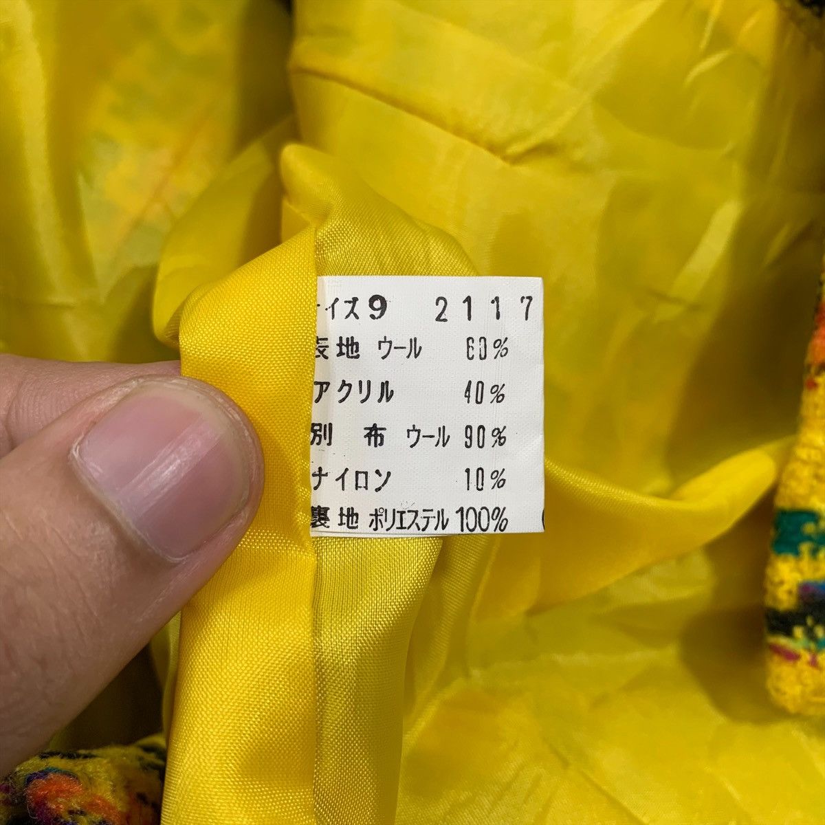 Designer × Japanese Brand × Vintage BLUEBELL Fashion Designer Tartan Fully Button Tweed Jacket Size S / US 4 / IT 40 - 7 Thumbnail
