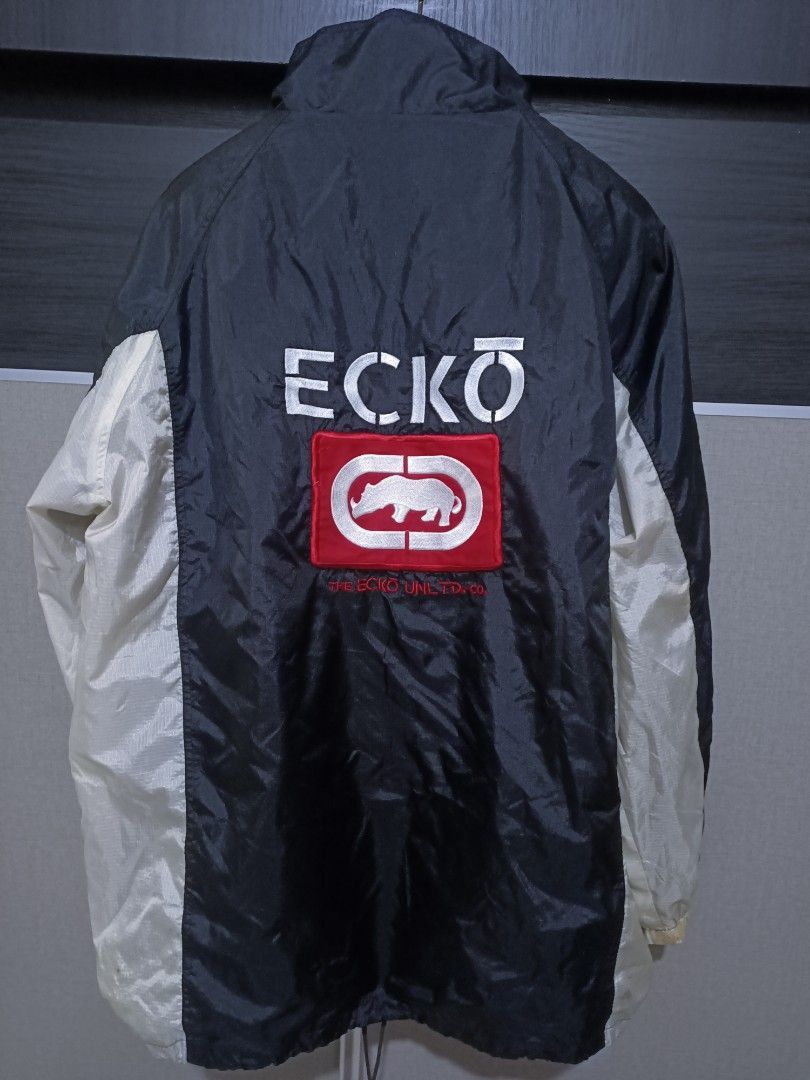 Ecko Unltd. × Vintage Vintage ecko unltd side tape back hit logo windbreaker Size US XL / EU 56 / 4 - 4 Thumbnail