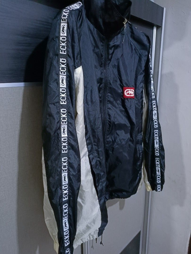 Ecko Unltd. × Vintage Vintage ecko unltd side tape back hit logo windbreaker Size US XL / EU 56 / 4 - 3 Thumbnail