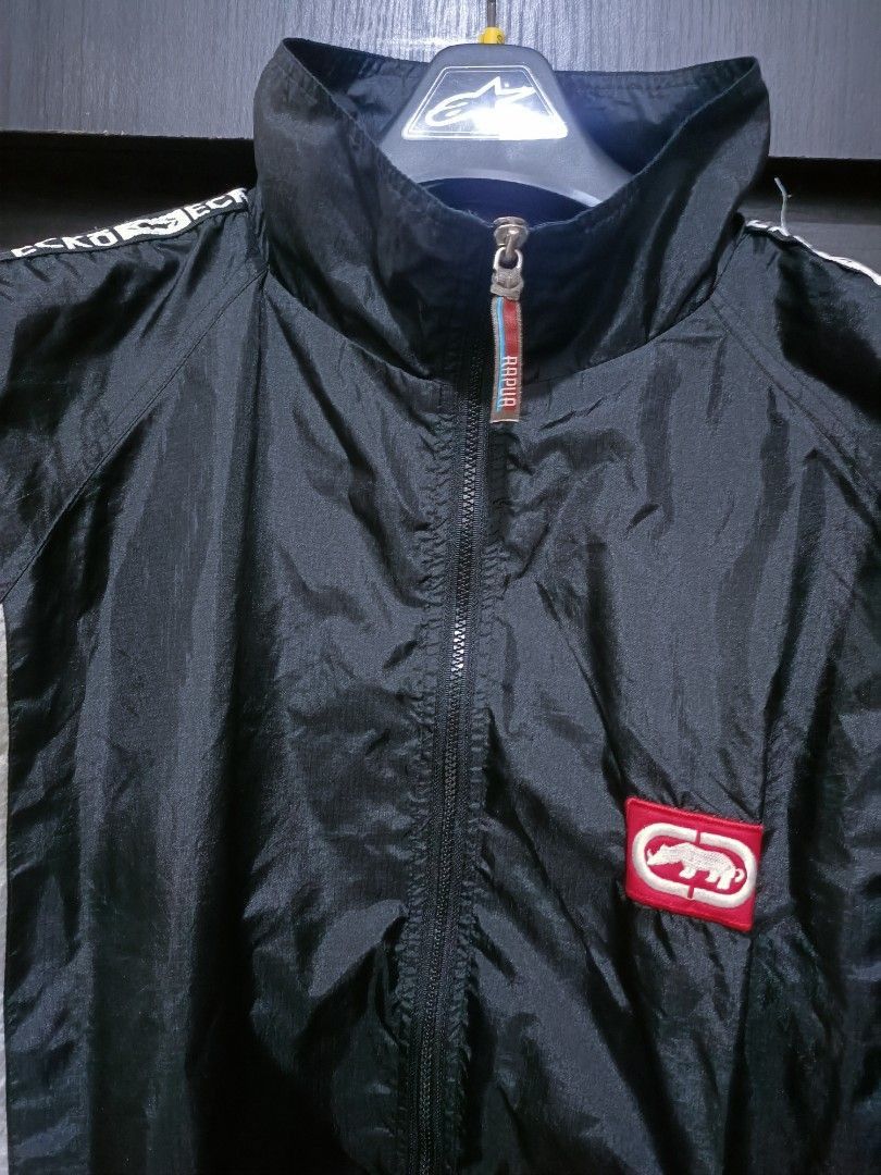 Vintage 90's Ecko Function Windbreaker Jacket Ecko Hip Hop Big Logo  Sportswear Light Jacket Black Large Ecko Hoodie Zipper Jacket Size L - Etsy