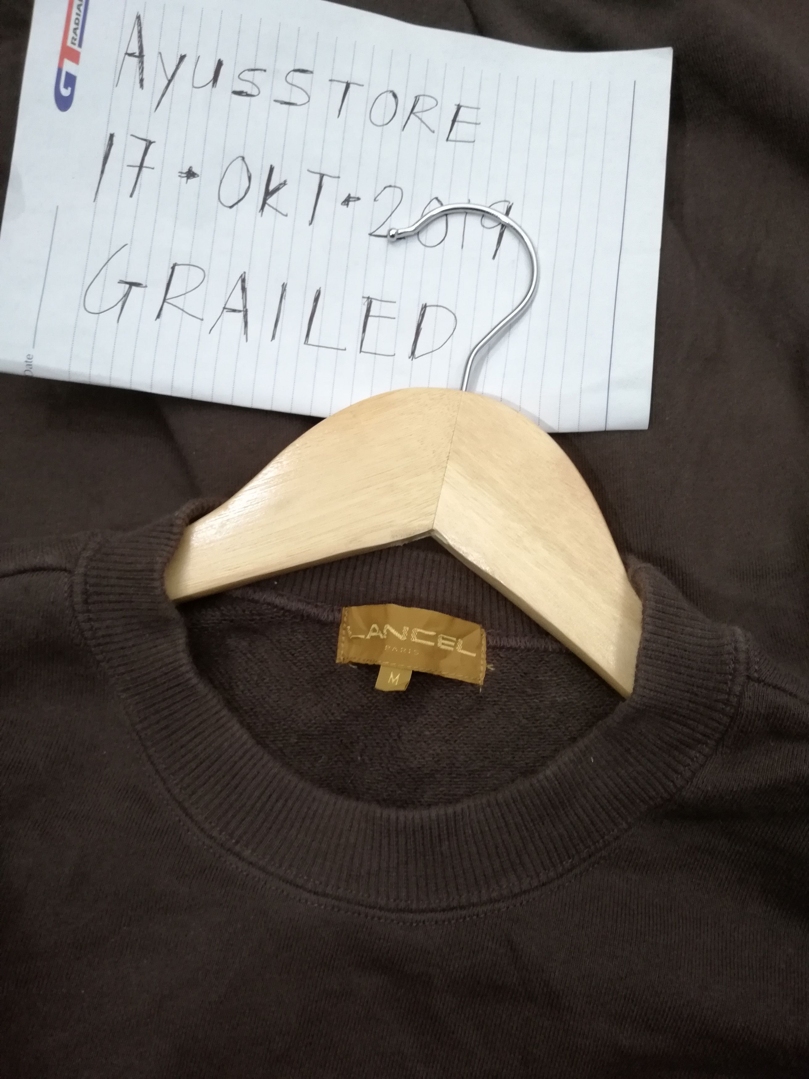 Japanese Brand × Lancel Lancel Paris Embroidered Sweetshirt Size US L / EU 52-54 / 3 - 7 Thumbnail