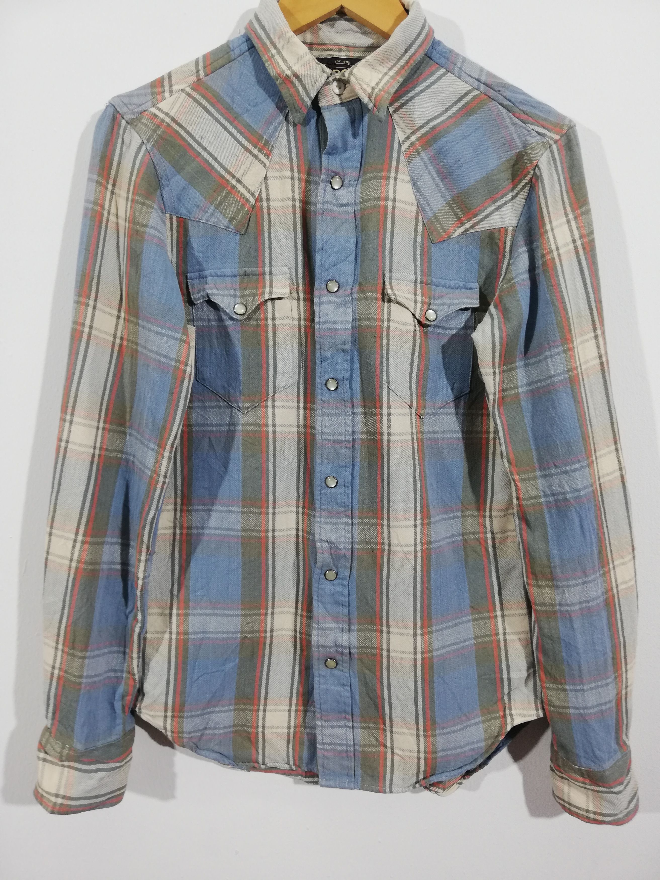 Polo Ralph Lauren × RRL Ralph Lauren × Ralph Lauren RR Ralph Lauren Checked Western Shirt Size US XS / EU 42 / 0 - 3 Thumbnail
