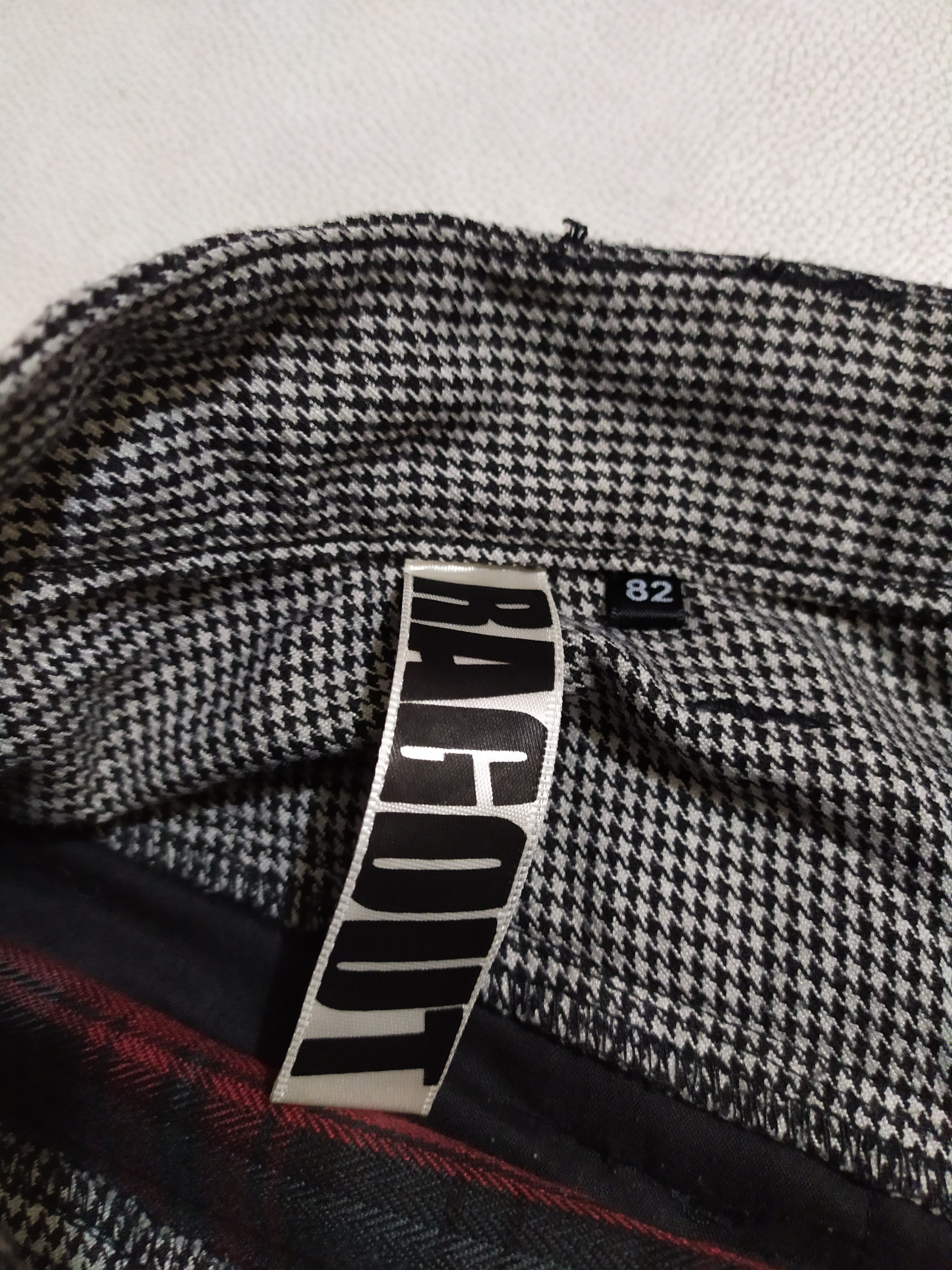 Japanese Brand 🔥Japanese Rag Out Checkered Double Waist Pants Size US 31 - 8 Thumbnail