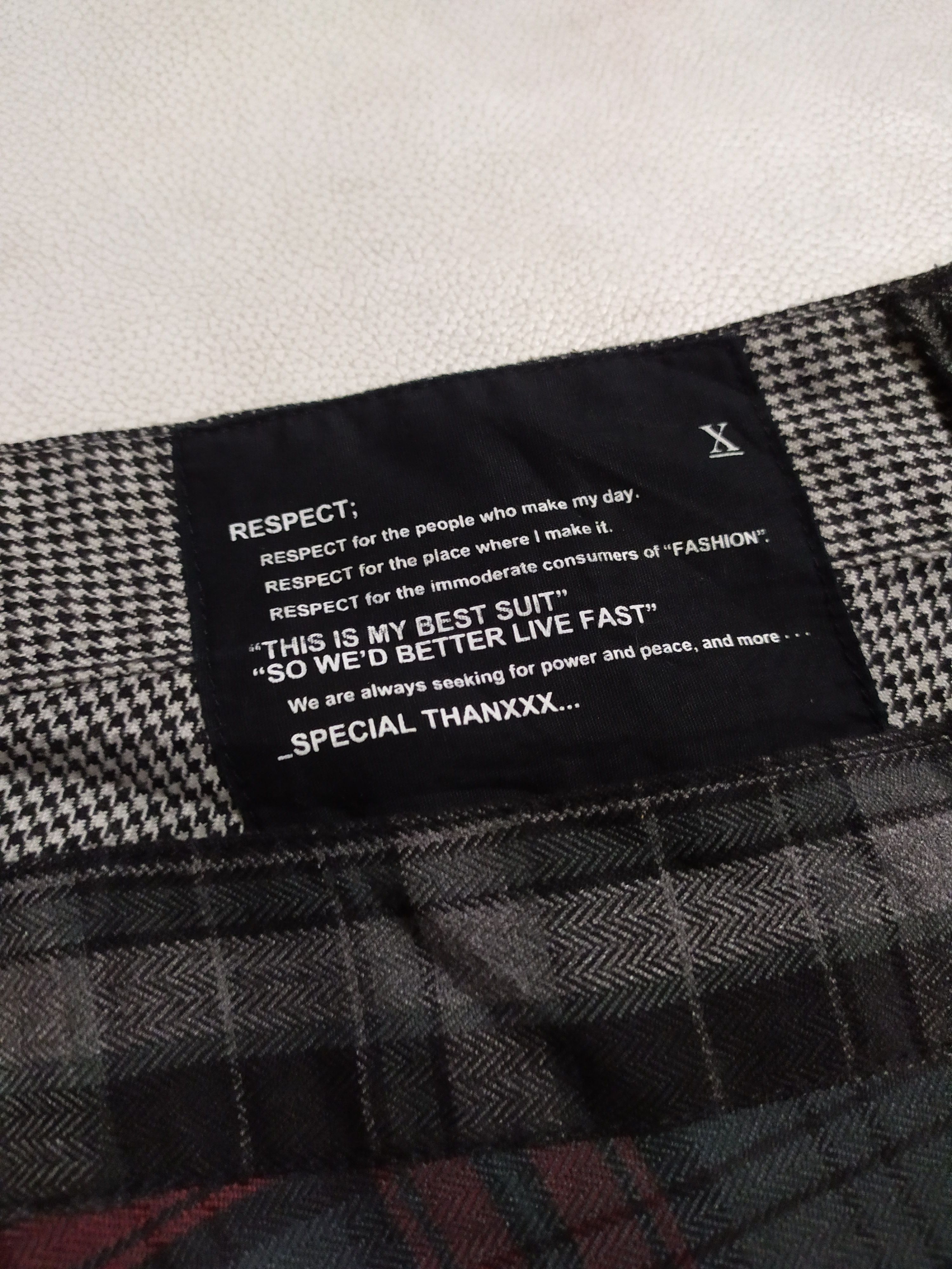 Japanese Brand 🔥Japanese Rag Out Checkered Double Waist Pants Size US 31 - 7 Thumbnail