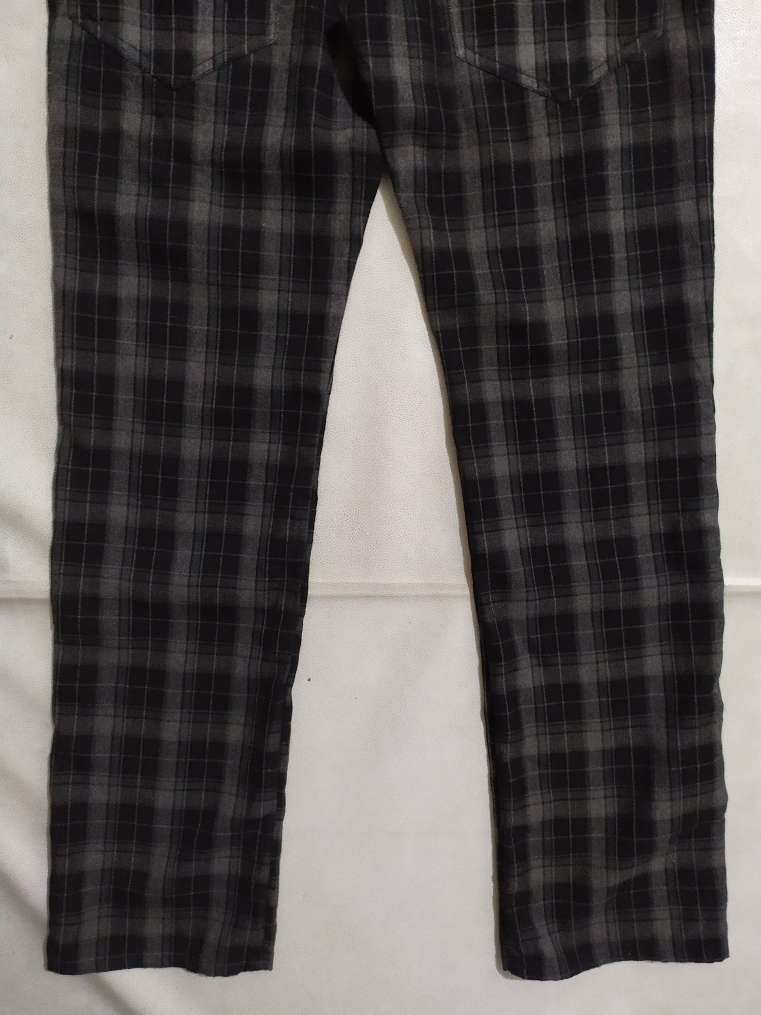 Japanese Brand 🔥Japanese Rag Out Checkered Double Waist Pants Size US 31 - 6 Thumbnail