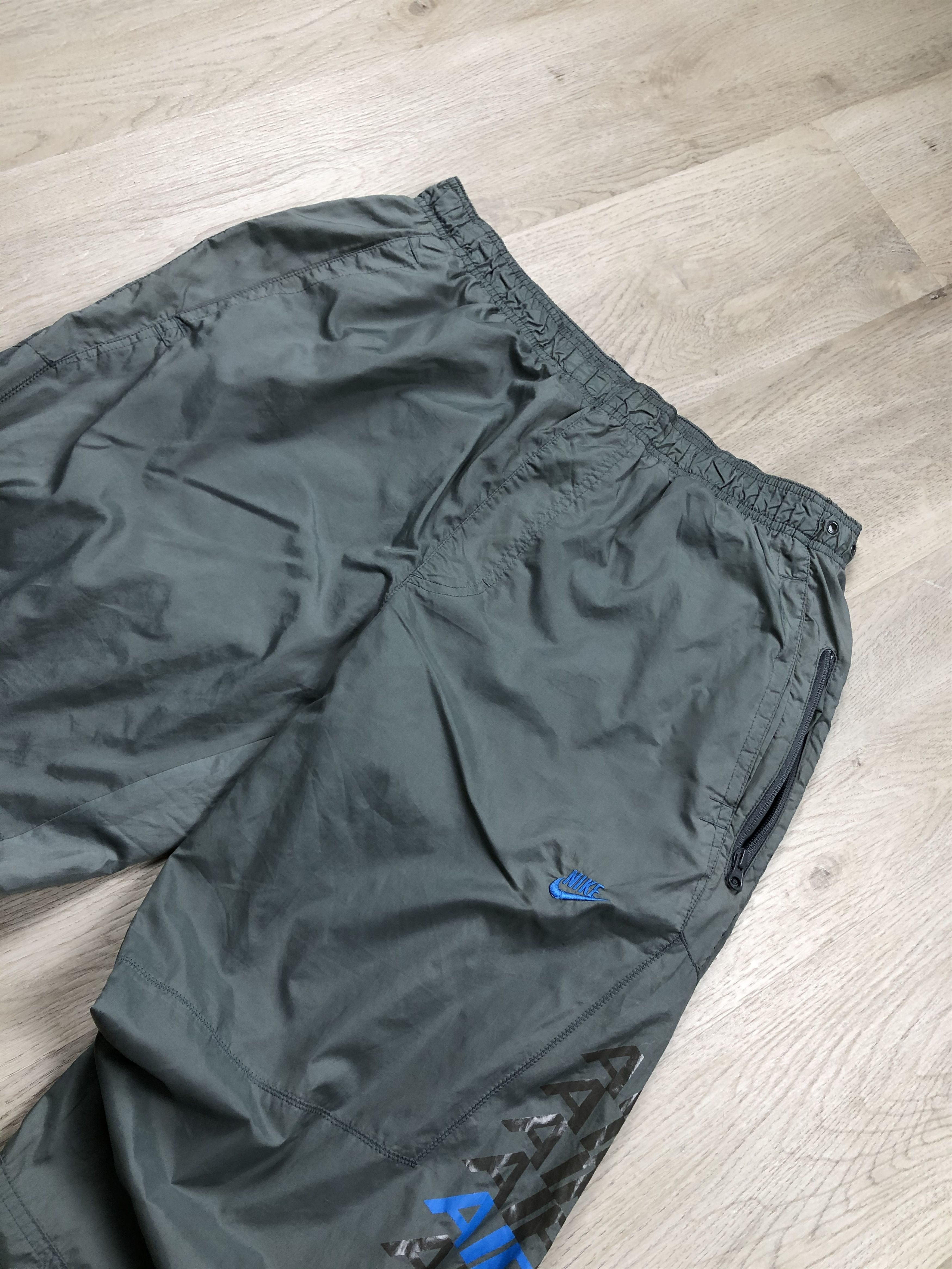 Nike × Vintage Nike Vintage Mens Nylon Pants Drill Y2K Size US 36 / EU 52 - 2 Thumbnail
