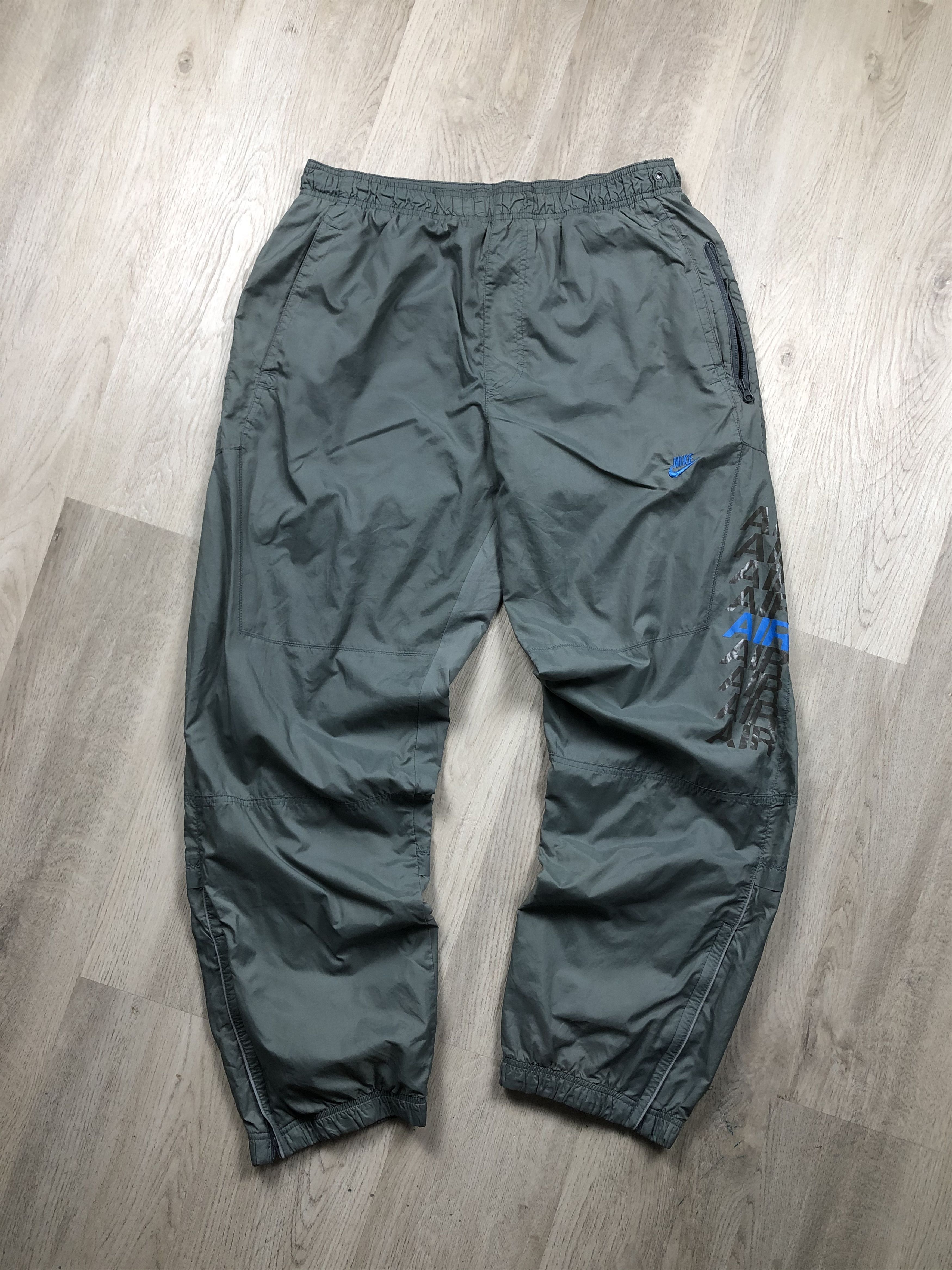 Nike × Vintage Nike Vintage Mens Nylon Pants Drill Y2K Size US 36 / EU 52 - 1 Thumbnail