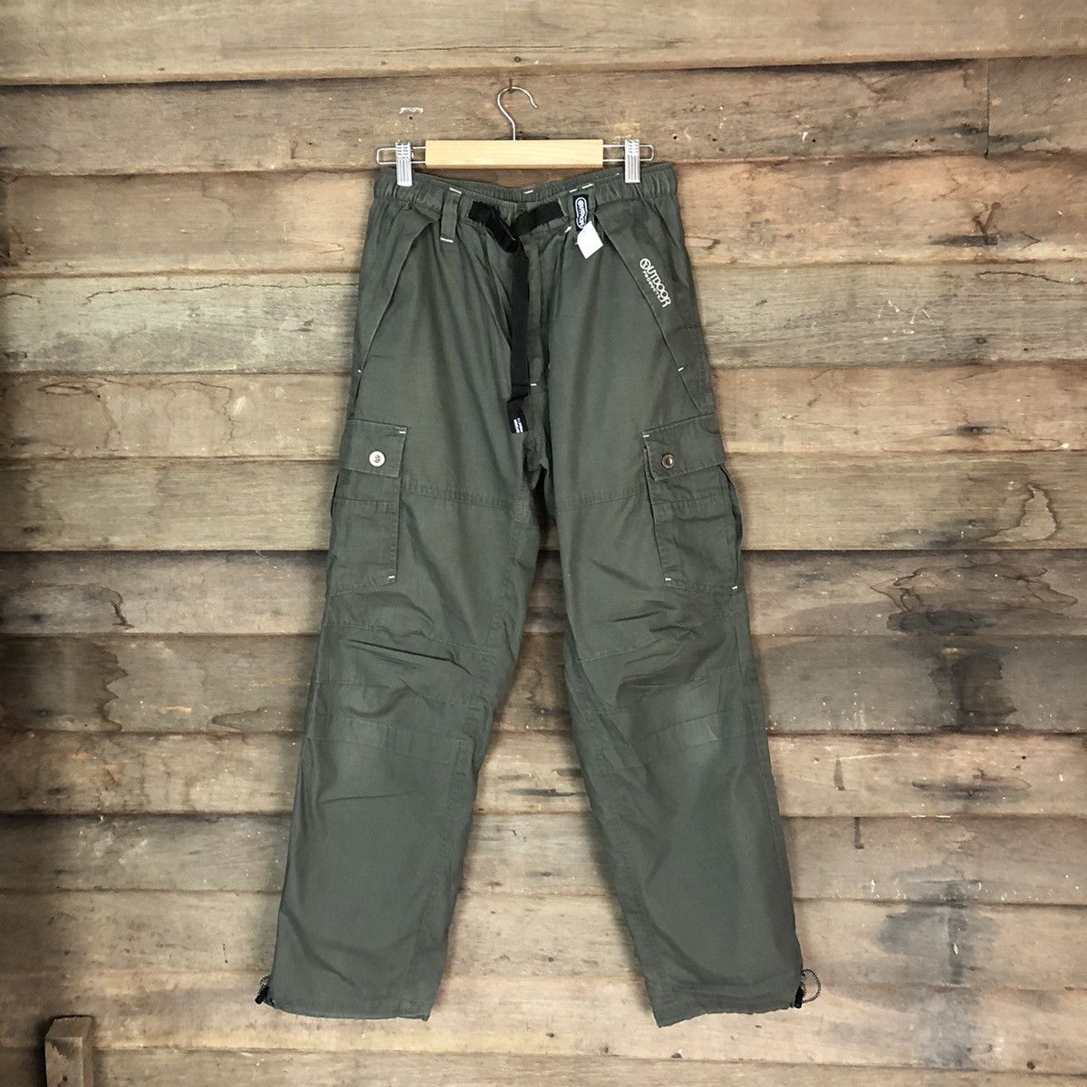DLL Outdoor Life Green Cargo Multipocket Pants #1358