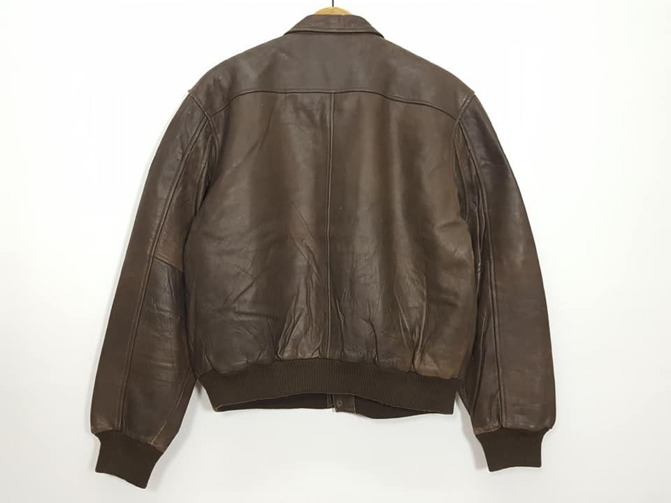 Vintage U2 Air Farces Old Flight Wear Leather Jacket Size US M / EU 48-50 / 2 - 3 Thumbnail