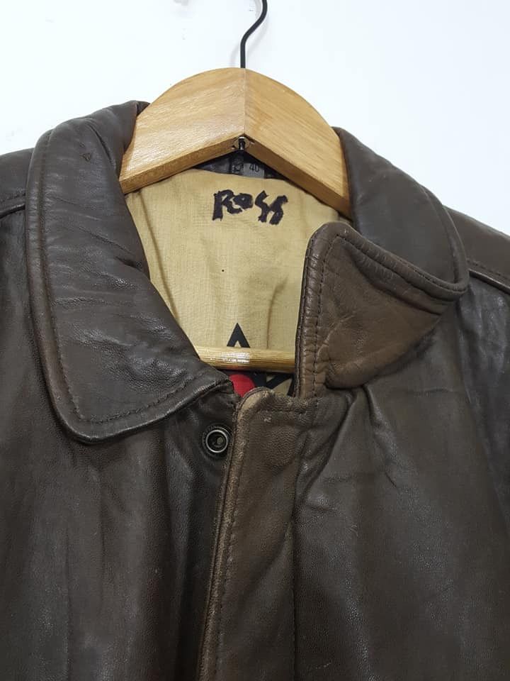 Vintage U2 Air Farces Old Flight Wear Leather Jacket Size US M / EU 48-50 / 2 - 7 Thumbnail