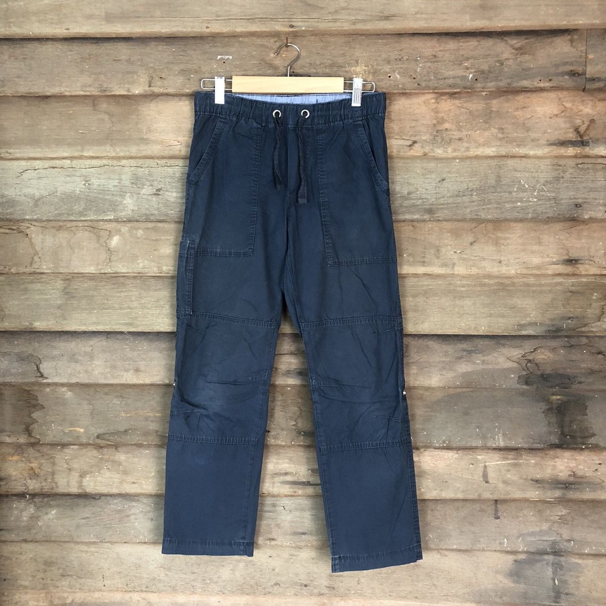 image of Blue Cropped Pants Kids Japan 1534 in Dark Blue (Size 26)