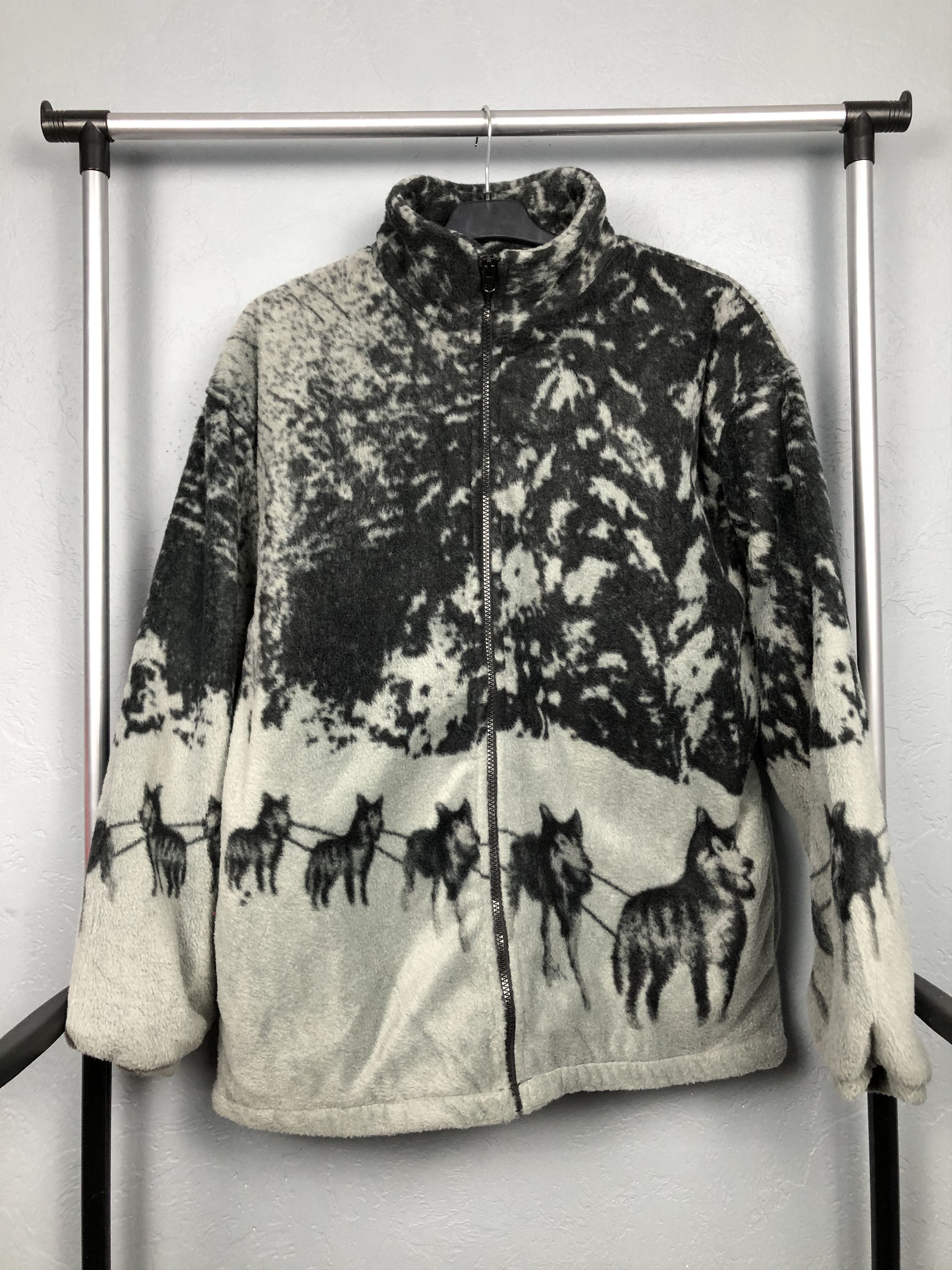 Vintage Vintage Animal Fleece Jacket Size US M / EU 48-50 / 2 - 1 Thumbnail