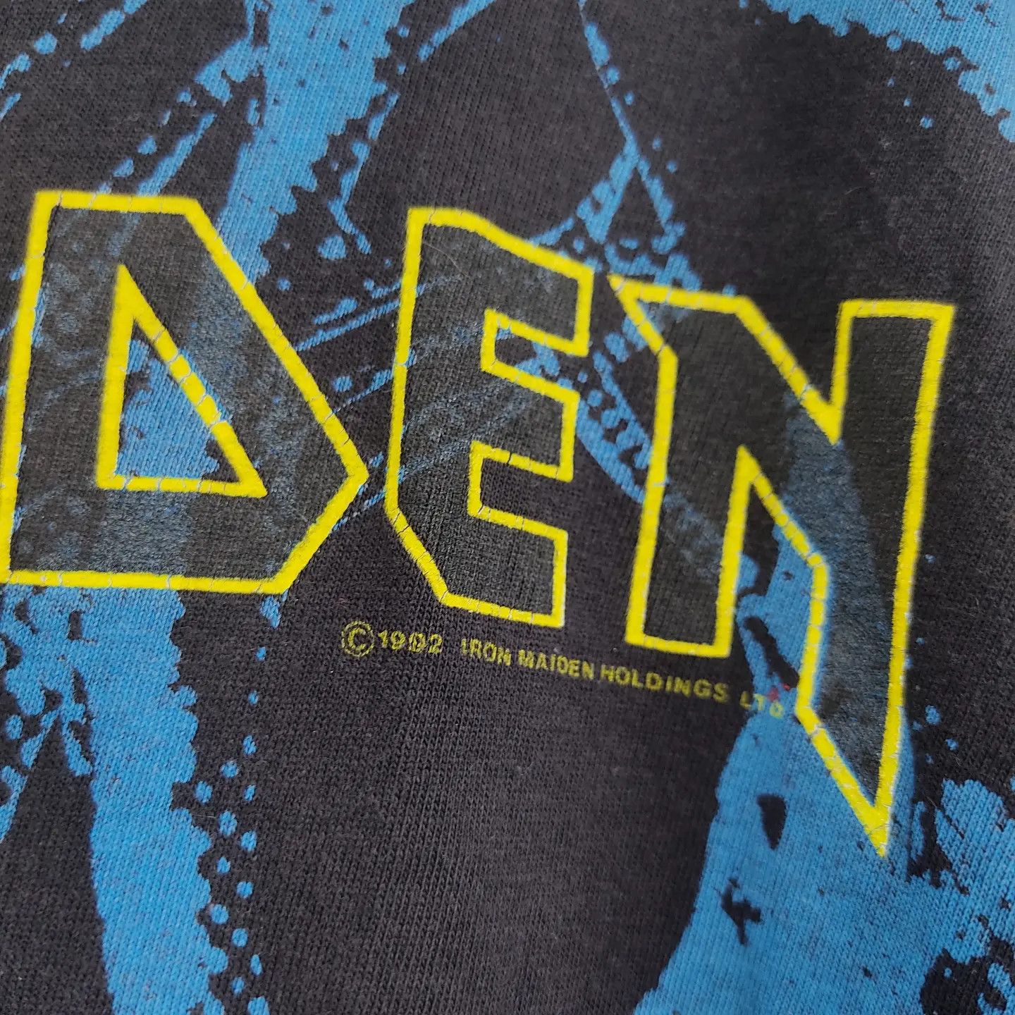 Band Tees × Iron Maiden × Vintage 1992 Iron Maiden Fear of the Dark All Over Print Size US XL / EU 56 / 4 - 7 Thumbnail