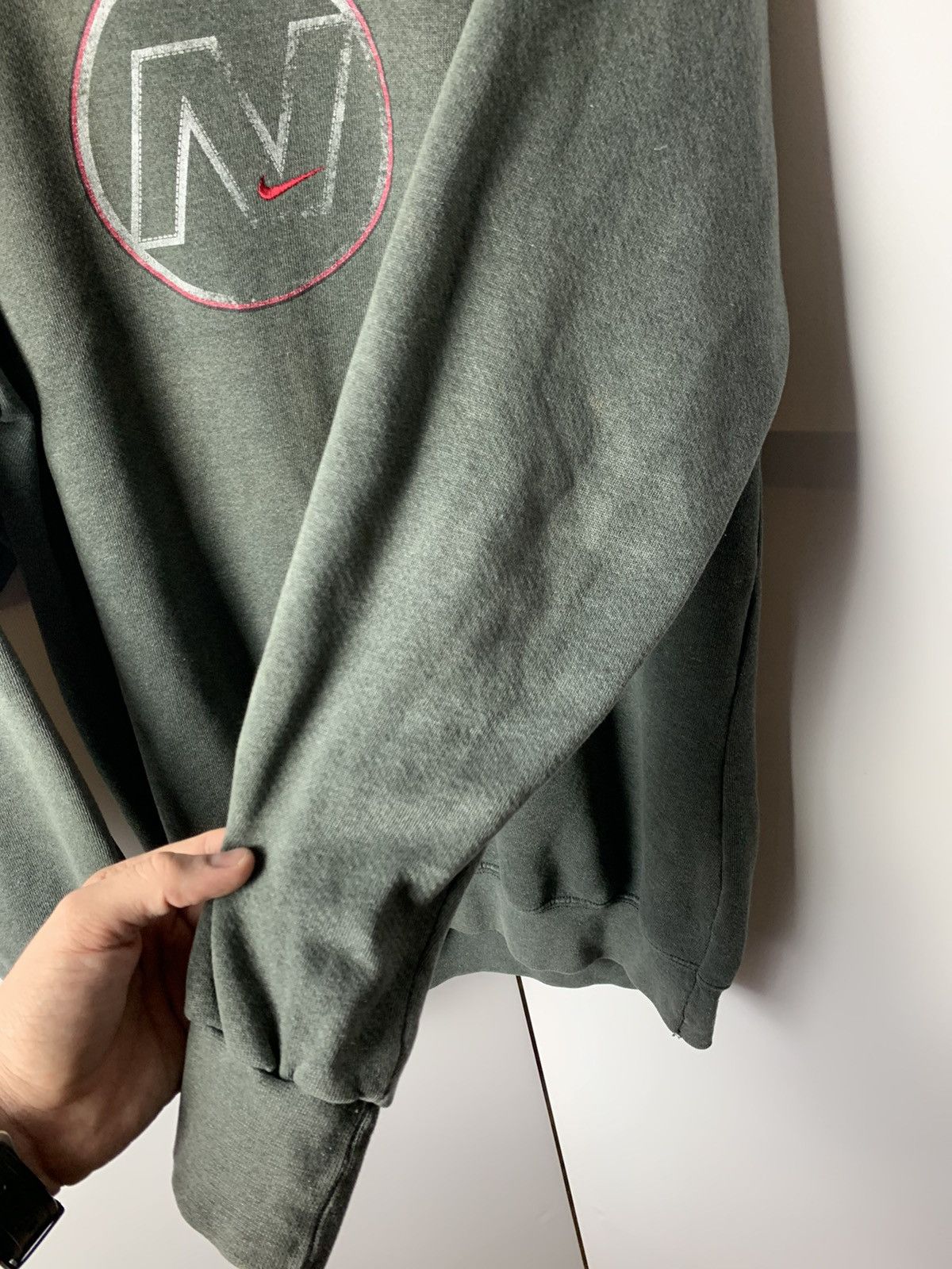 Nike × Vintage Vintage sweatshirt Nike big logo N swoosh size M Size US M / EU 48-50 / 2 - 6 Thumbnail
