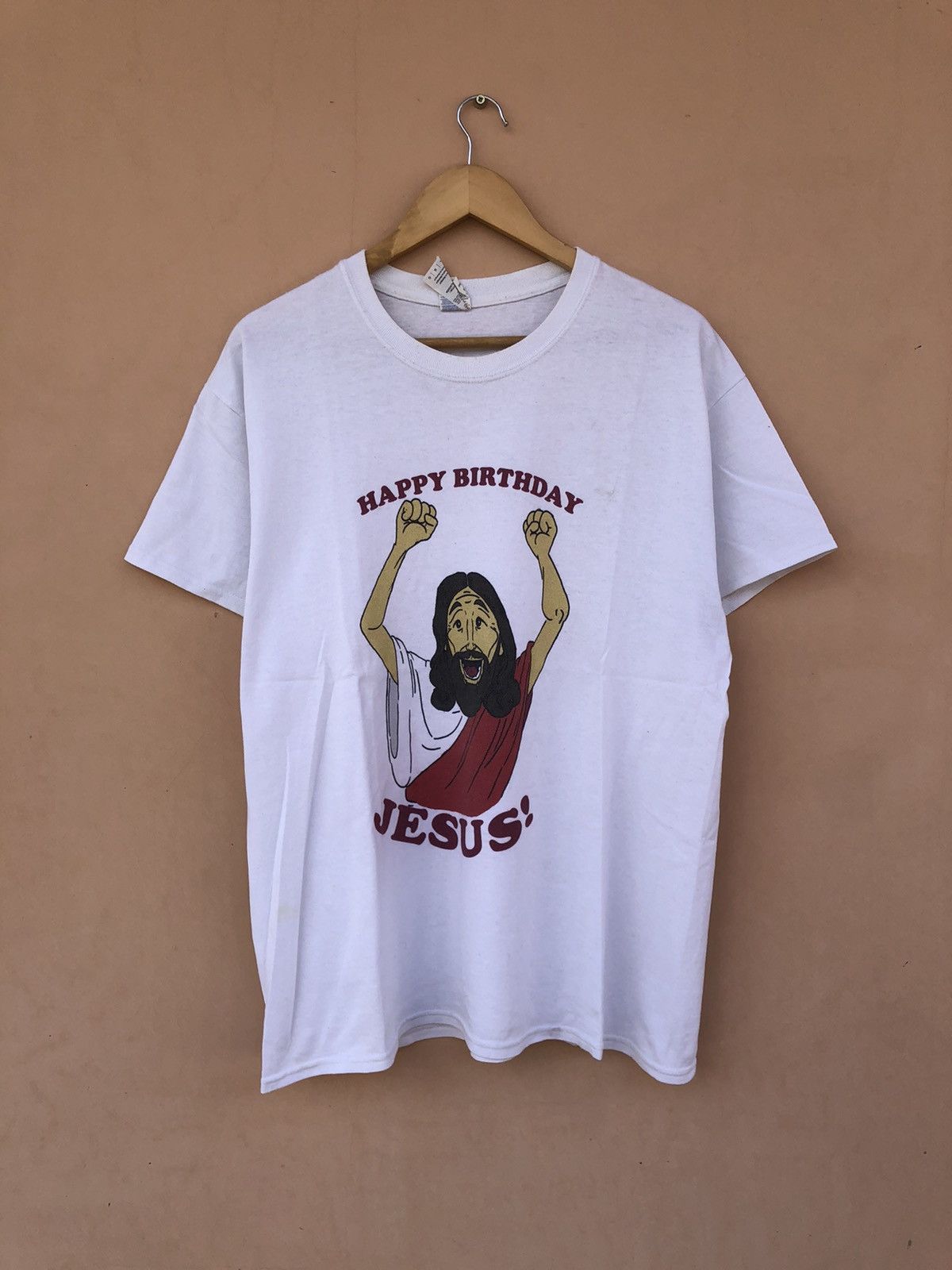 Vintage 2000s Jesus Happy Birthday Jesus Religion Tee