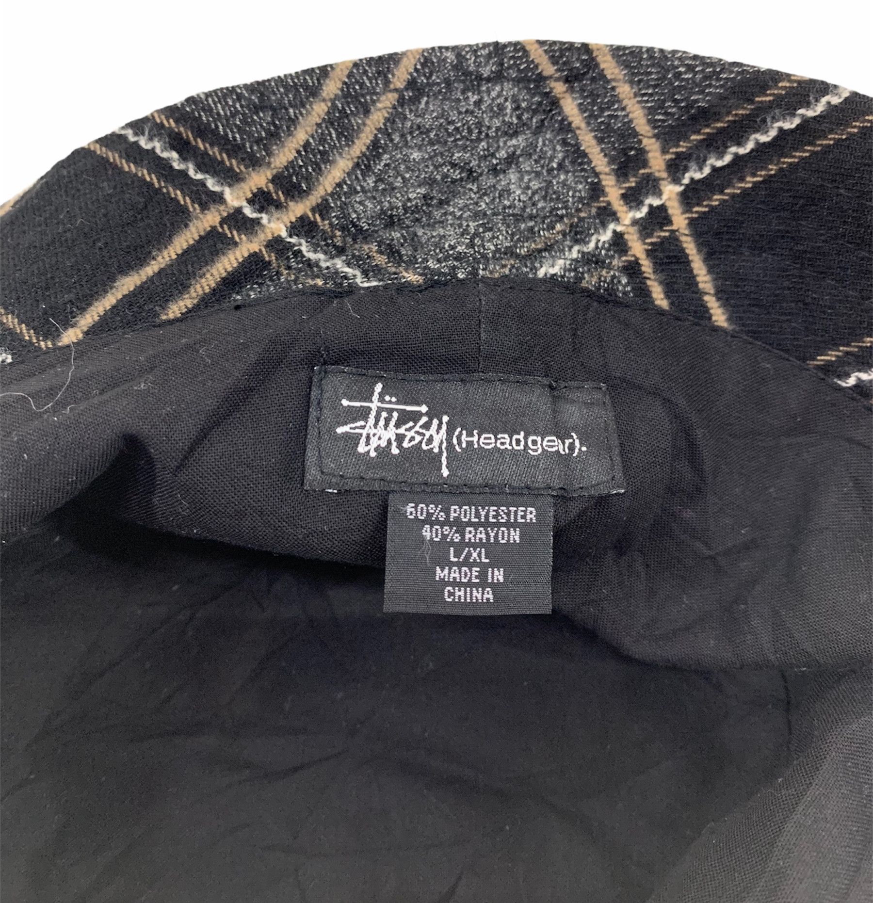Stussy Stussy embroidered logo tartain plaid hat Size ONE SIZE - 6 Thumbnail