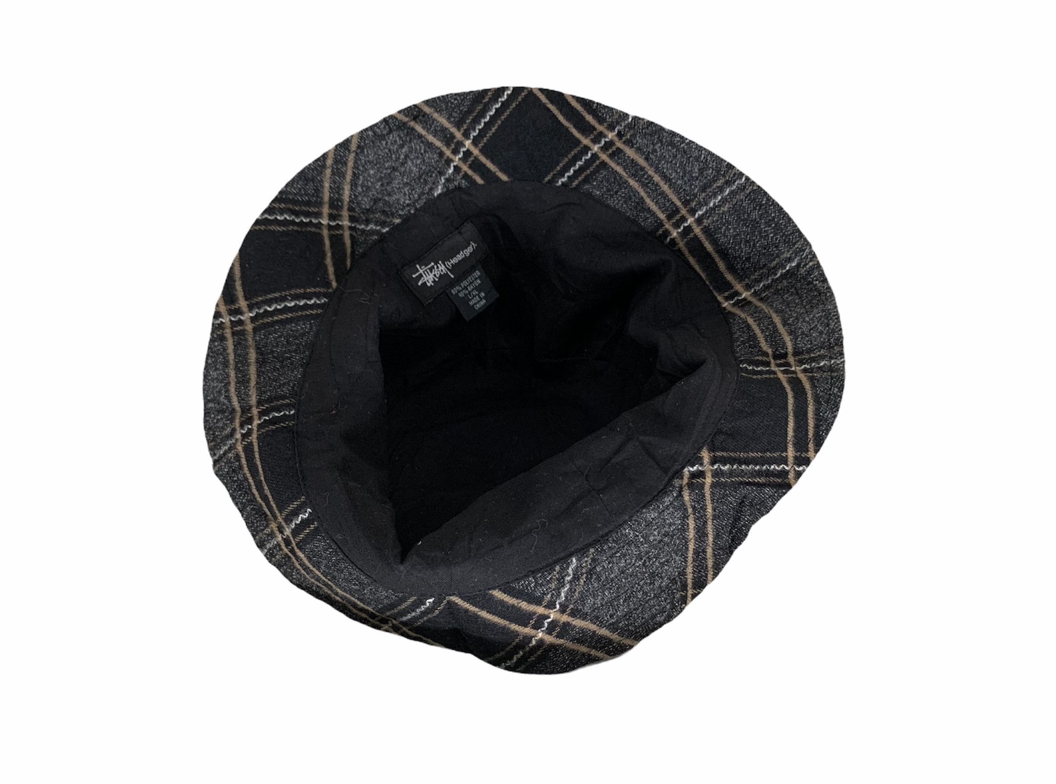 Stussy Stussy embroidered logo tartain plaid hat Size ONE SIZE - 5 Thumbnail