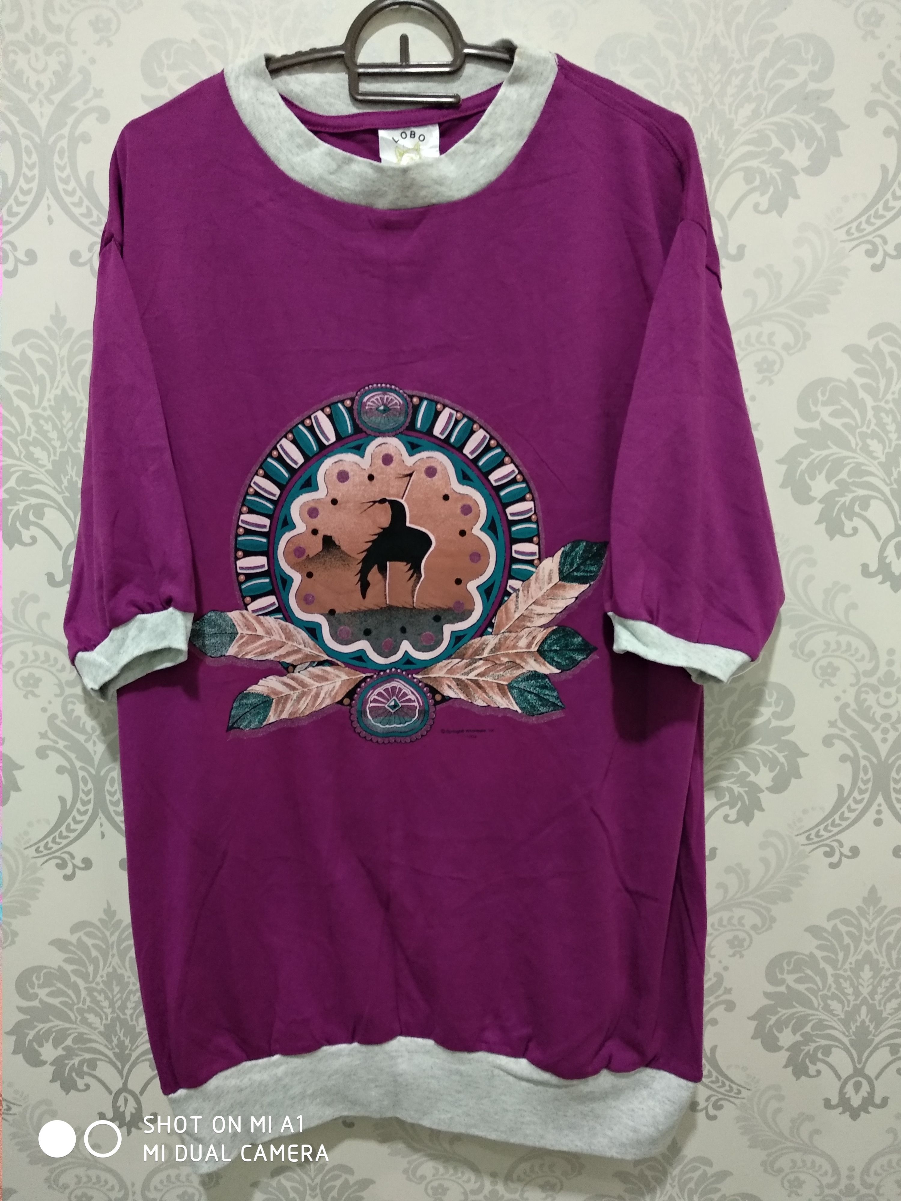 Vintage Rare!! Vintage 90's Native American printed ringer shirt Size US XL / EU 56 / 4 - 1 Thumbnail