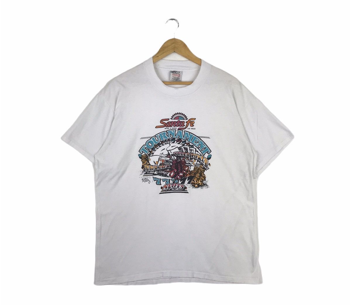 Vintage Vintage Santa Fe Hotel & Casino Tournament Las Vegas Tshirt Size US XL / EU 56 / 4 - 1 Thumbnail