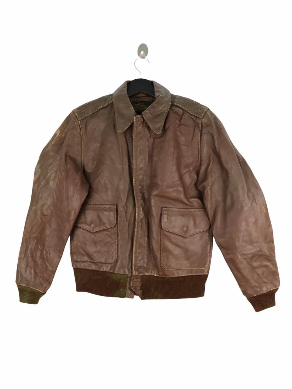 Vanson Leathers VTG HORSEHIDE A-2 LEATHERS AVIATOR FLIGHT JACKET Size US S / EU 44-46 / 1 - 4 Thumbnail