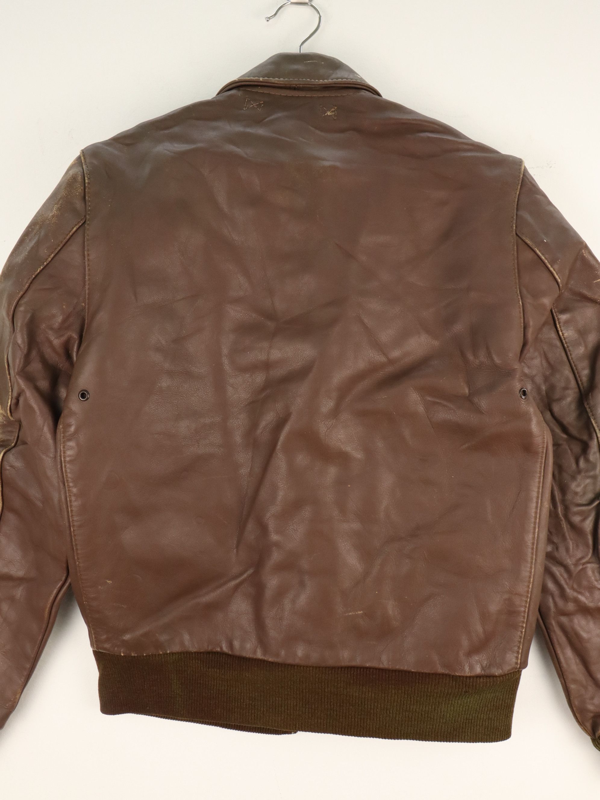 Vanson Leathers VTG HORSEHIDE A-2 LEATHERS AVIATOR FLIGHT JACKET Size US S / EU 44-46 / 1 - 5 Thumbnail