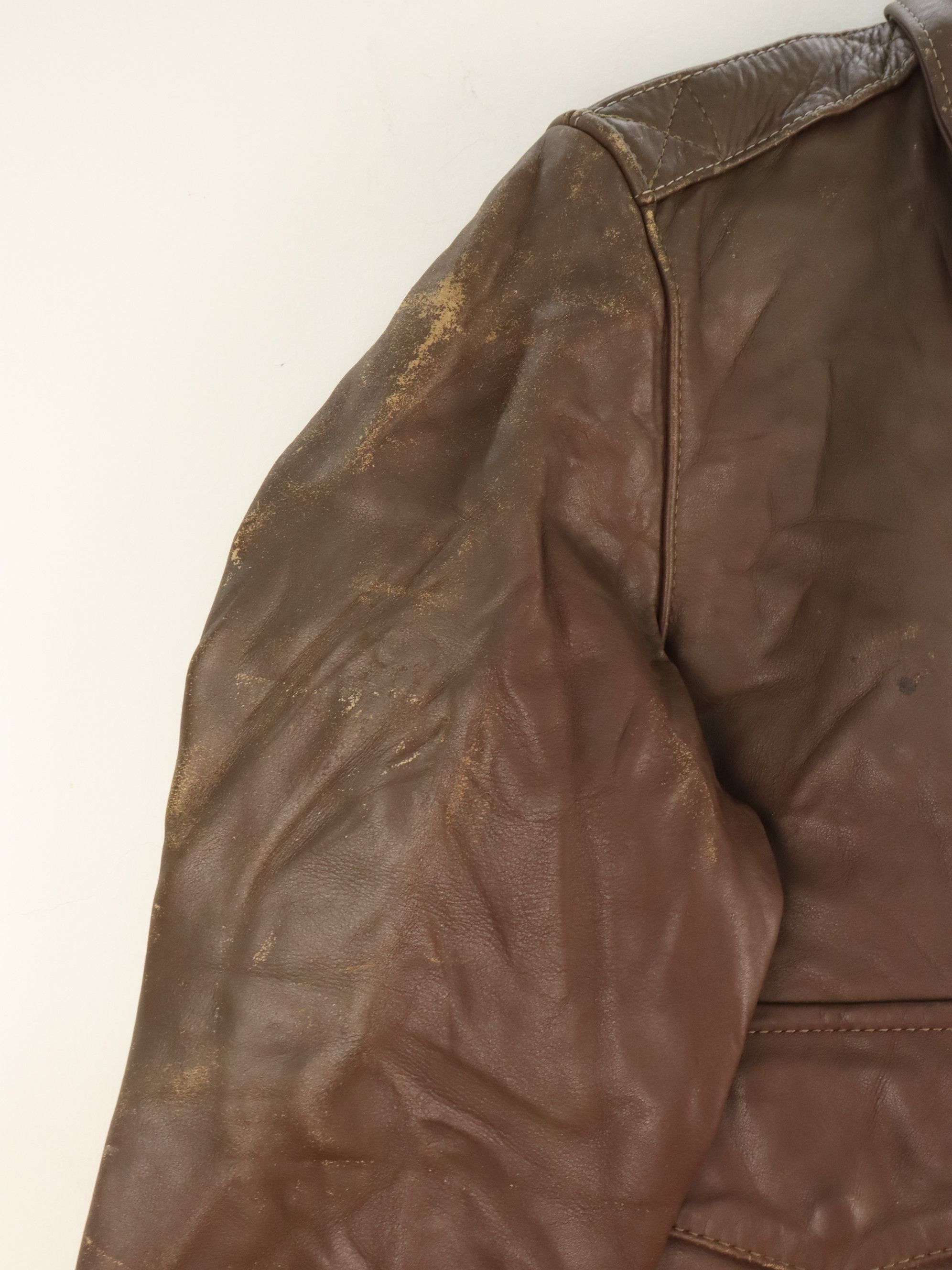 Vanson Leathers VTG HORSEHIDE A-2 LEATHERS AVIATOR FLIGHT JACKET Size US S / EU 44-46 / 1 - 9 Thumbnail