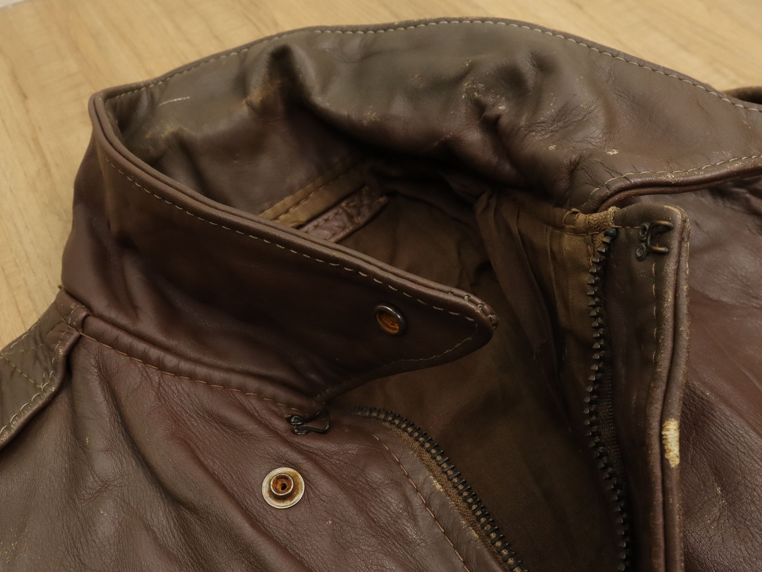 Vanson Leathers VTG HORSEHIDE A-2 LEATHERS AVIATOR FLIGHT JACKET Size US S / EU 44-46 / 1 - 20 Thumbnail