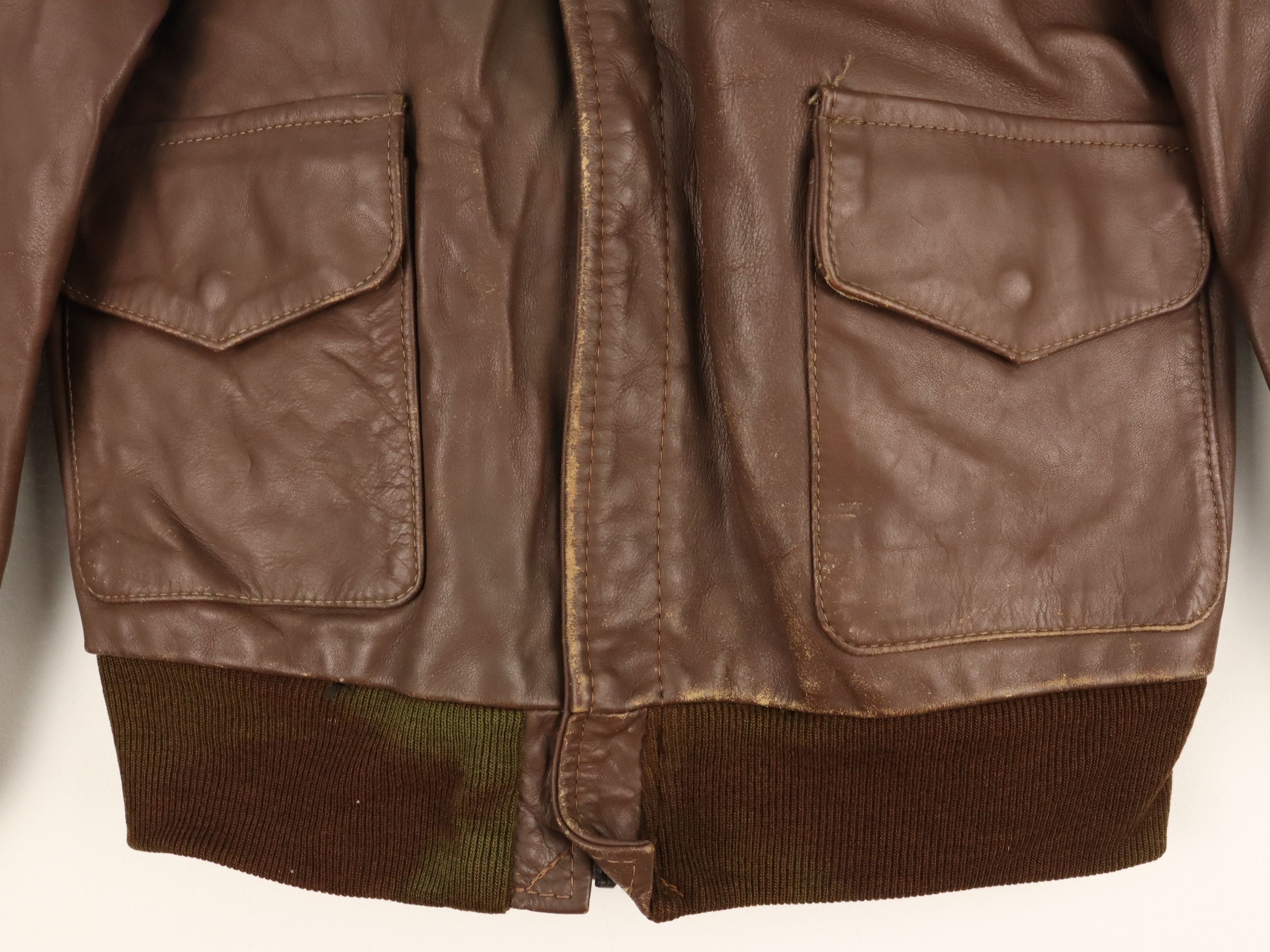 Vanson Leathers VTG HORSEHIDE A-2 LEATHERS AVIATOR FLIGHT JACKET Size US S / EU 44-46 / 1 - 16 Thumbnail