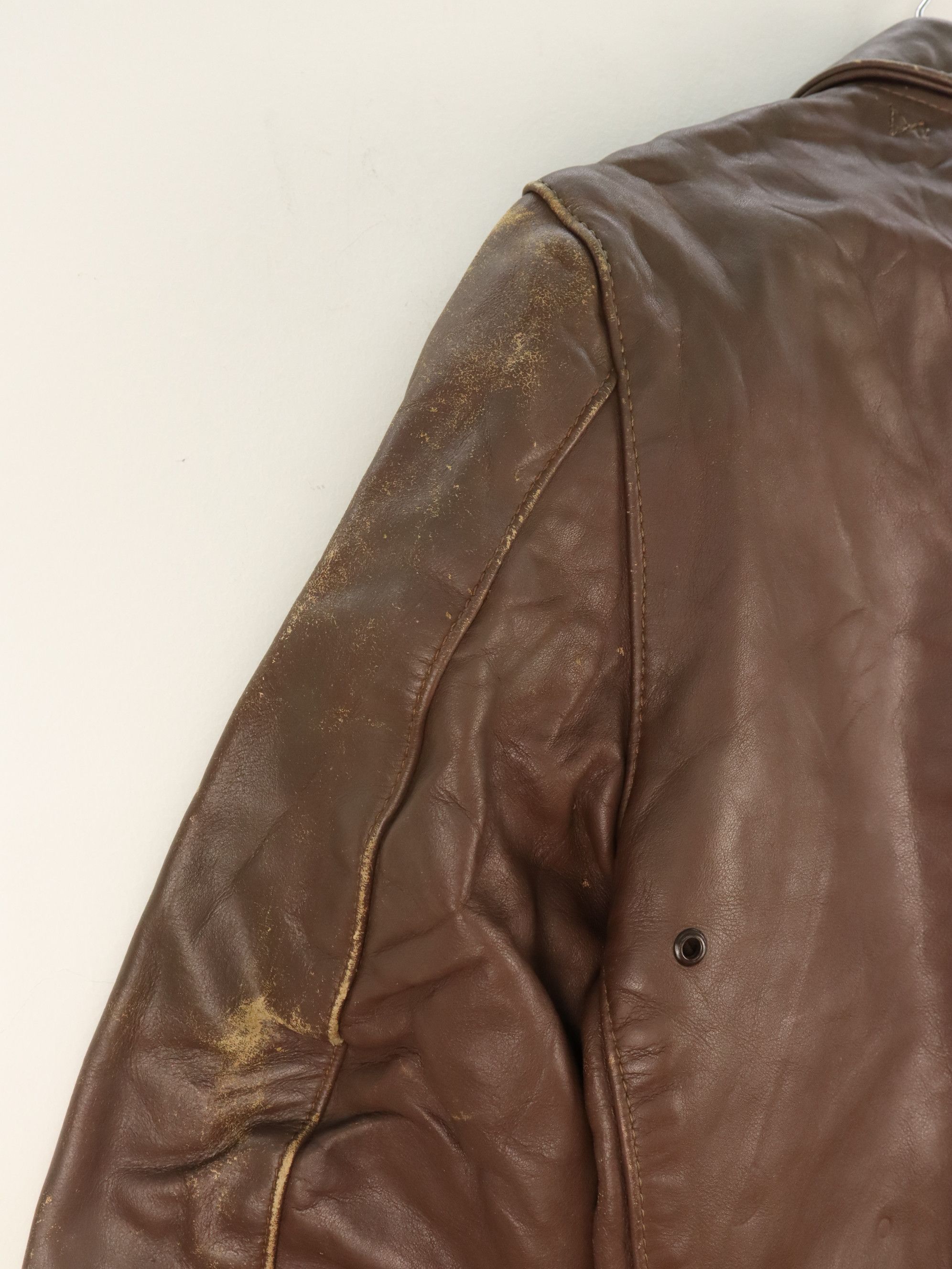 Vanson Leathers VTG HORSEHIDE A-2 LEATHERS AVIATOR FLIGHT JACKET Size US S / EU 44-46 / 1 - 10 Thumbnail