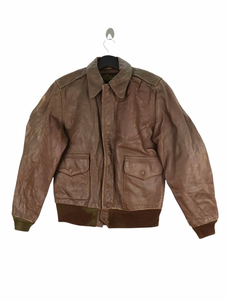 Vanson Leathers VTG HORSEHIDE A-2 LEATHERS AVIATOR FLIGHT JACKET Size US S / EU 44-46 / 1 - 1 Thumbnail