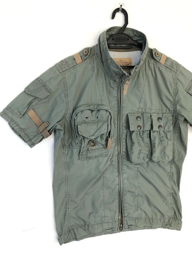 Avirex RARE🔥 MILITARY TACTICAL S/S LIGHT ZIPPER JACKET Size US M / EU 48-50 / 2 - 3 Thumbnail