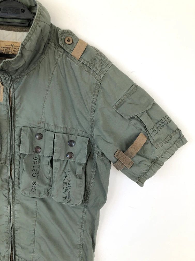 Avirex RARE🔥 MILITARY TACTICAL S/S LIGHT ZIPPER JACKET Size US M / EU 48-50 / 2 - 4 Thumbnail