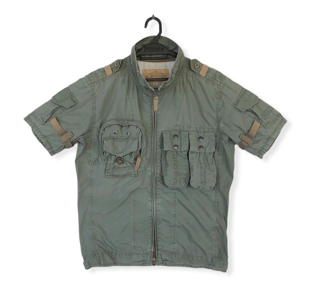 Avirex RARE🔥 MILITARY TACTICAL S/S LIGHT ZIPPER JACKET Size US M / EU 48-50 / 2 - 1 Thumbnail