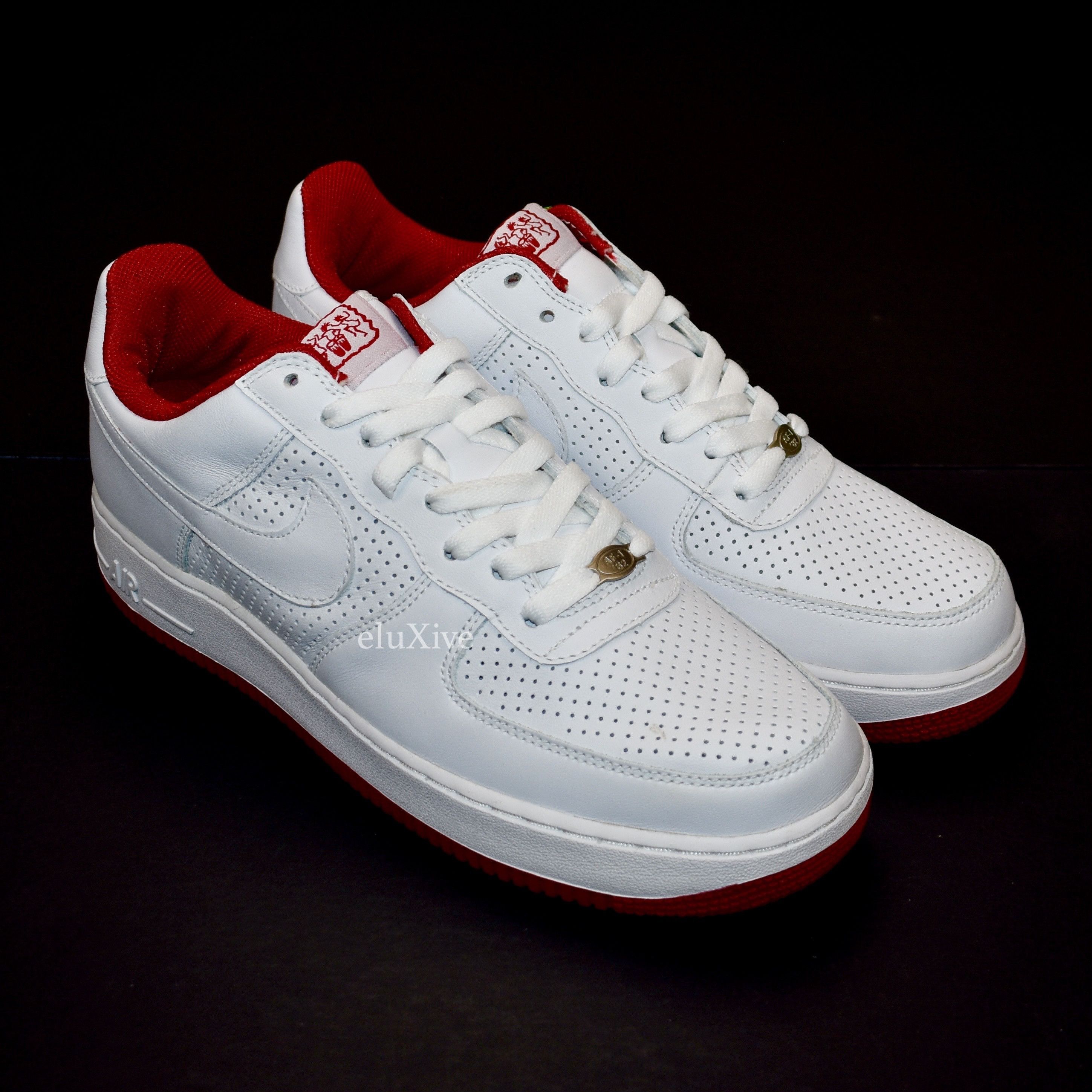 image of Nike Air Force 1 Jamaica Drums 2005 Ds Shoes in White, Men's (Size 10)