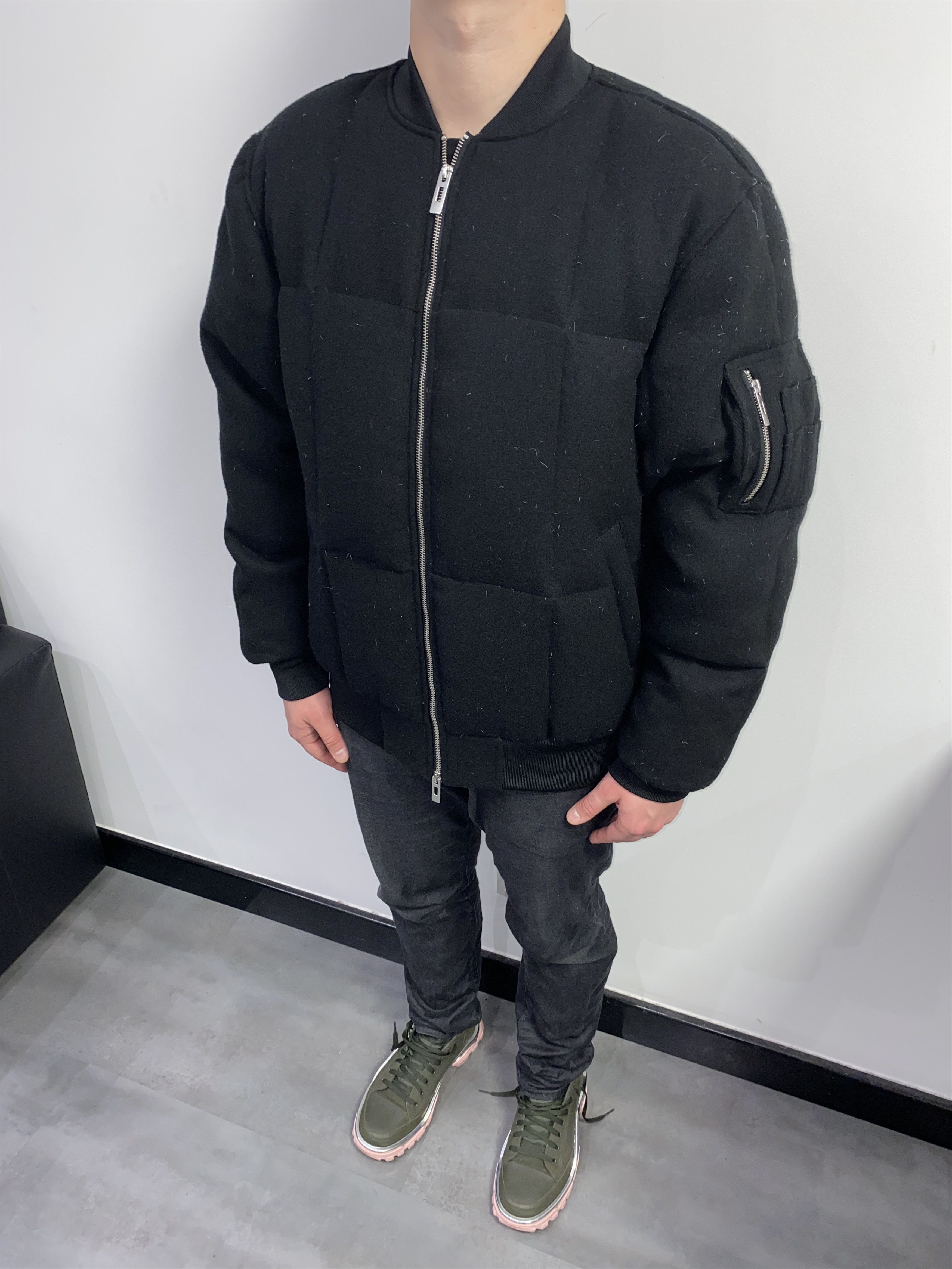 Han Kjobenhavn AW17 Han Kjobenhavn Pocket Black Wool Puffer Jacket Size US L / EU 52-54 / 3 - 2 Thumbnail