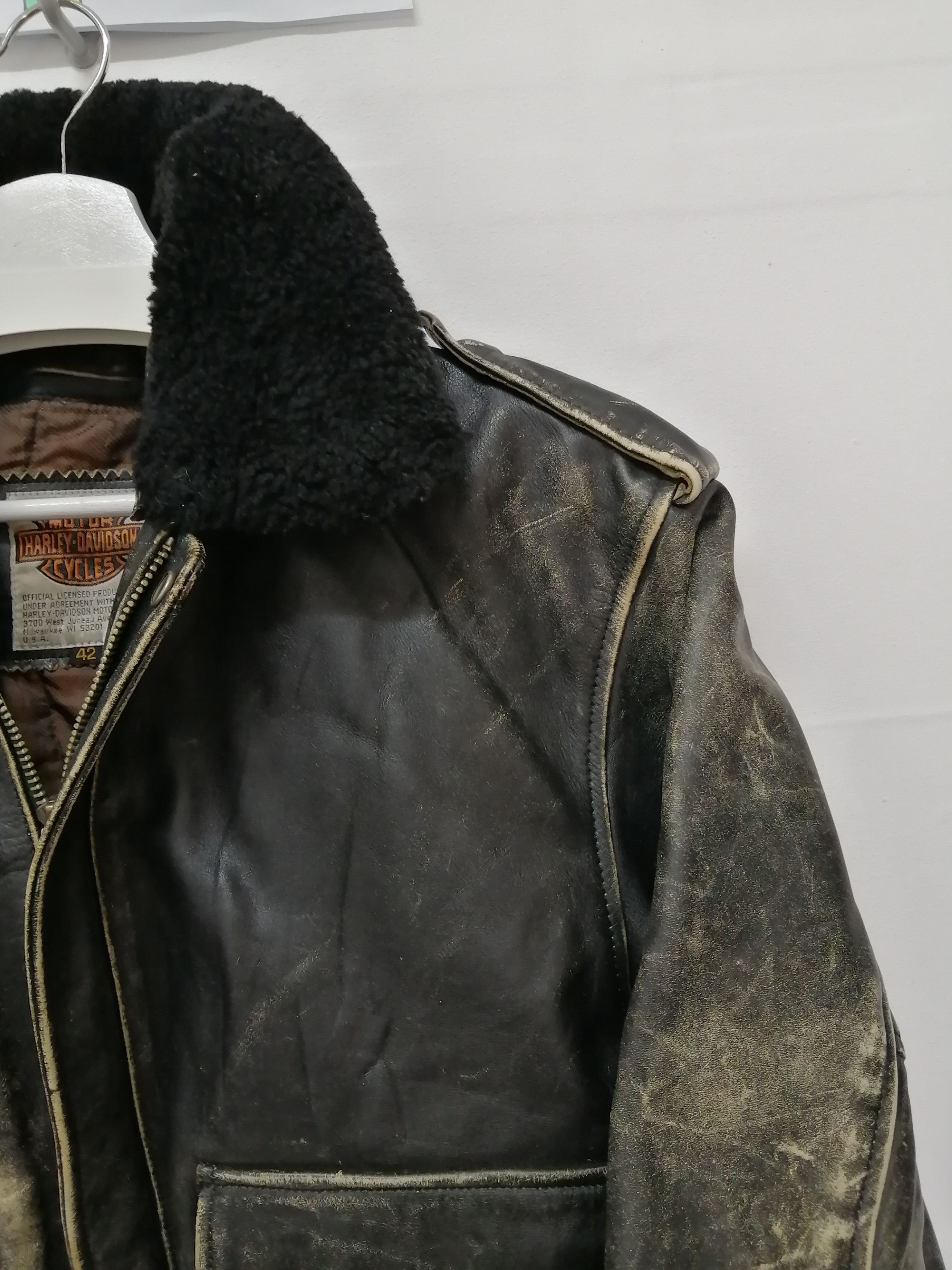 Harley Davidson Vintage HARLEY DAVIDSON Screamin' Eagle Leather Jacket Size US L / EU 52-54 / 3 - 11 Thumbnail