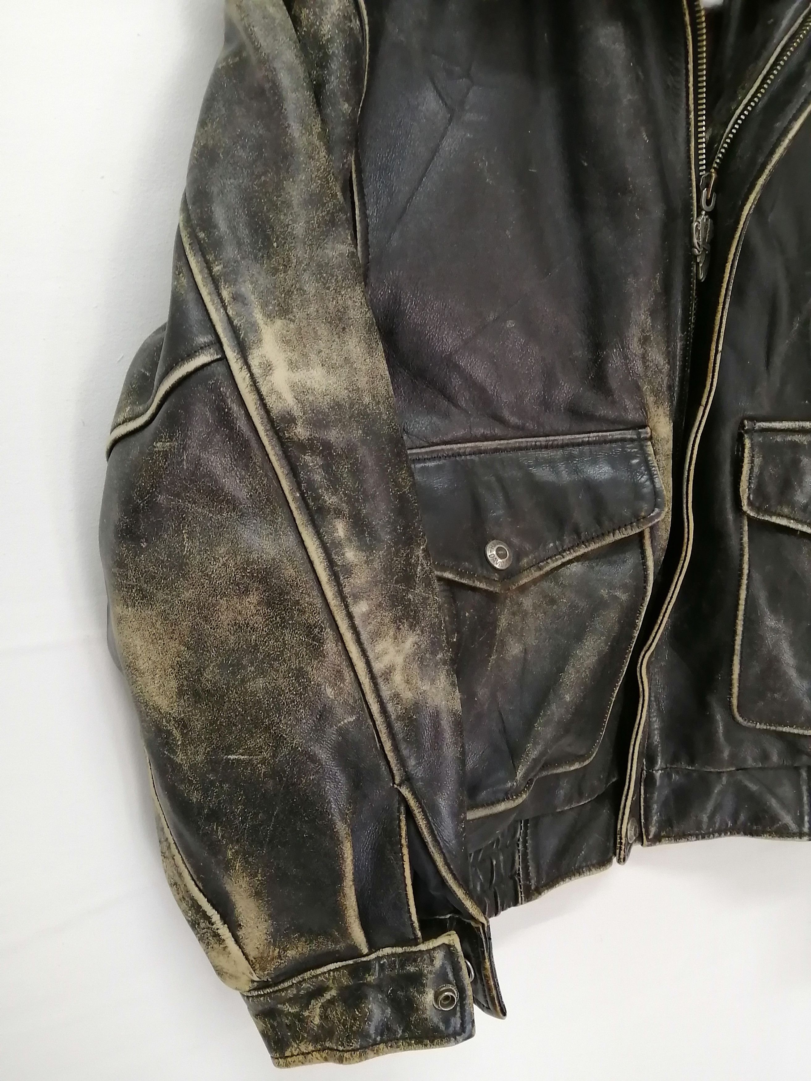 Harley Davidson Vintage HARLEY DAVIDSON Screamin' Eagle Leather Jacket Size US L / EU 52-54 / 3 - 15 Thumbnail