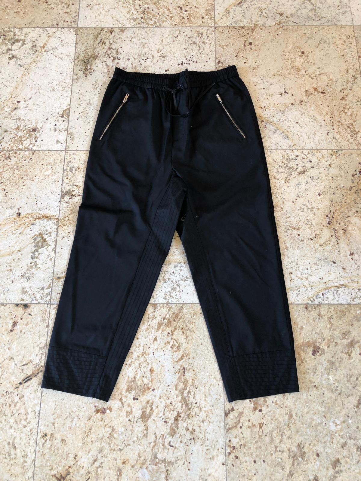 image of 3 1 Phillip Lim Relaxed Fit Cropped & Tapered Trousers in Black, Men's (Size 32)