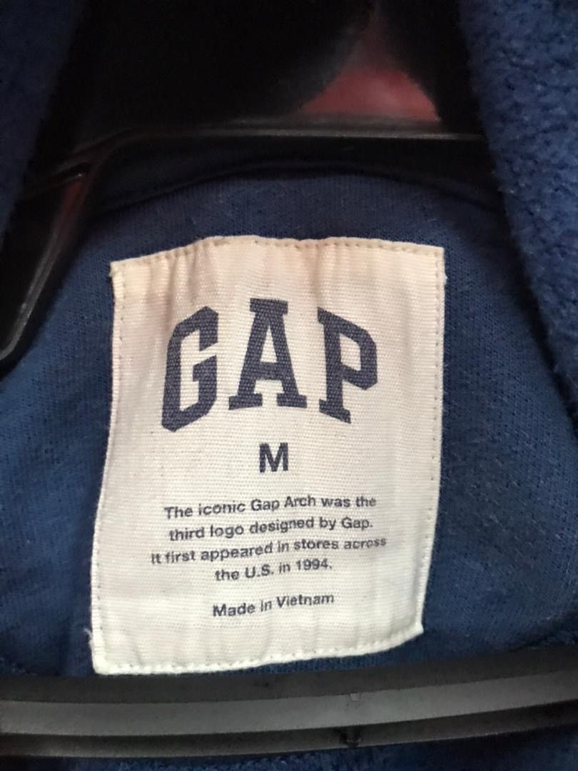Gap × Vintage Vintage GAP FZ Pocket Magical Blue hodie Size US M / EU 48-50 / 2 - 7 Thumbnail