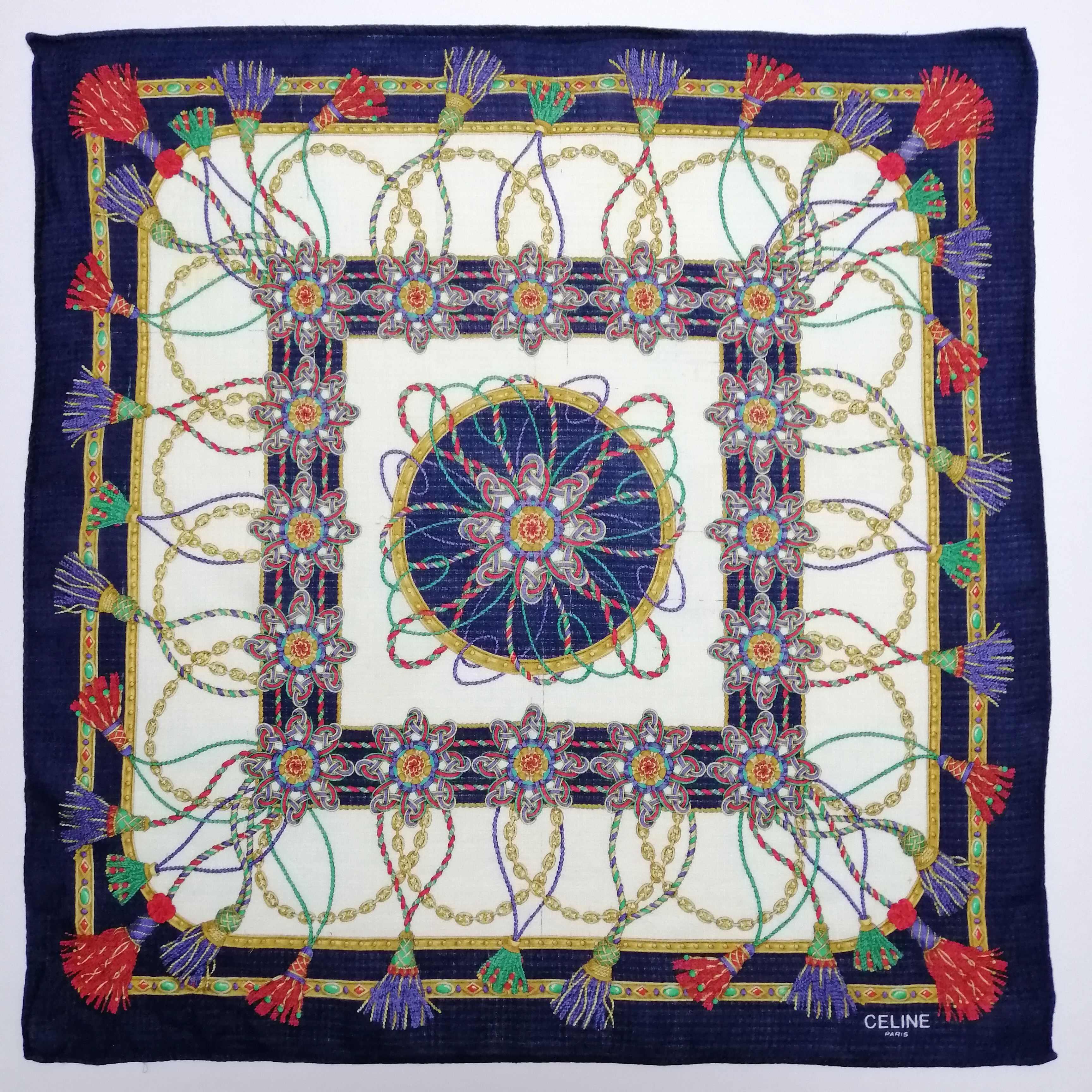 Celine Vintage Celine Handkerchief/Neckerchief/Bandana-KD2361 Size ONE SIZE - 2 Thumbnail