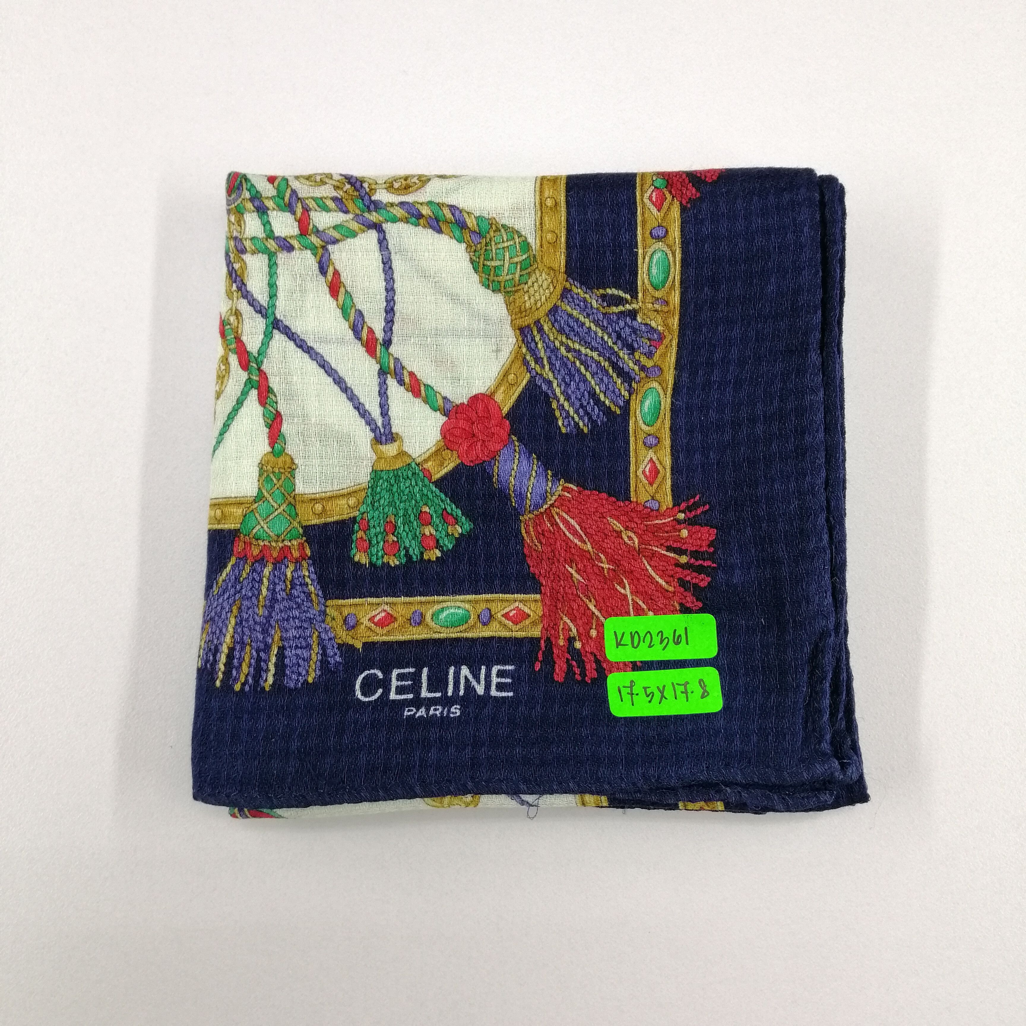 Celine Vintage Celine Handkerchief/Neckerchief/Bandana-KD2361 Size ONE SIZE - 10 Thumbnail