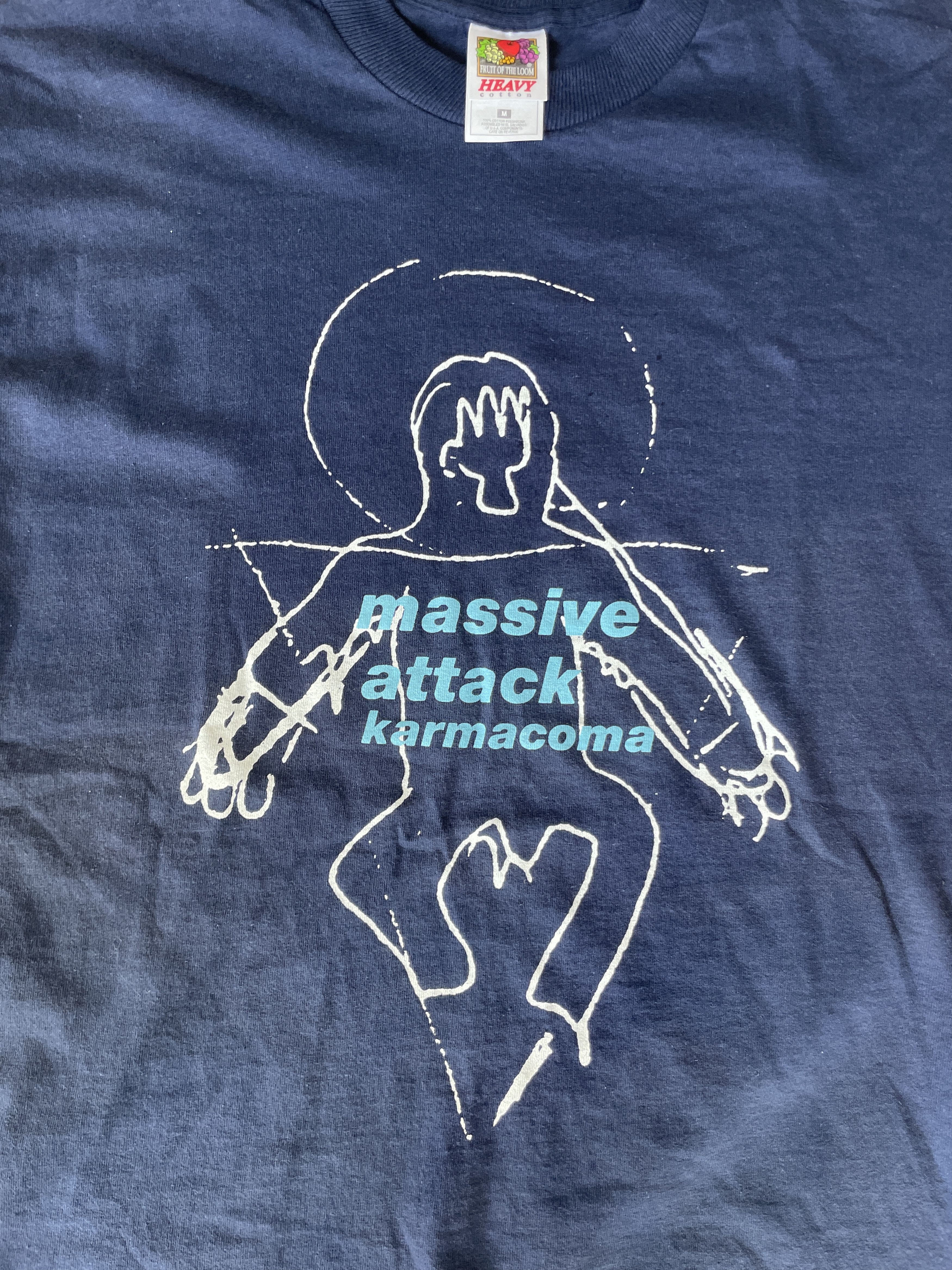 Rap Tees Vintage Massive Attack Karmacoma shirt Size US M / EU 48-50 / 2 - 2 Thumbnail