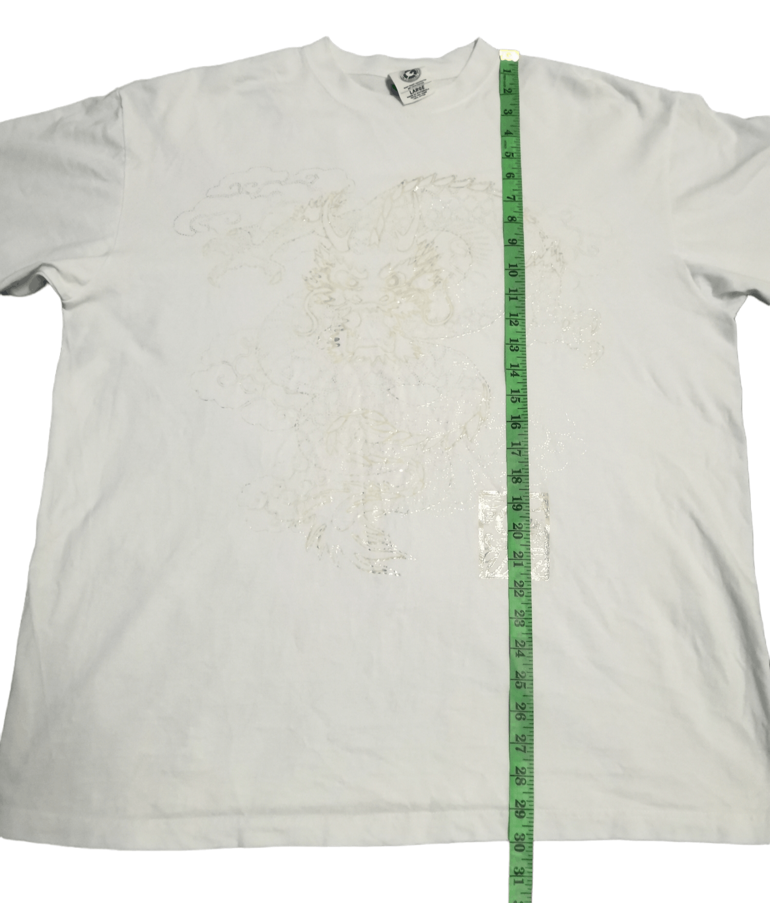 Japanese Brand Big Dragon Logo Sukajan Tee White Rare Oversize Size US L / EU 52-54 / 3 - 6 Thumbnail