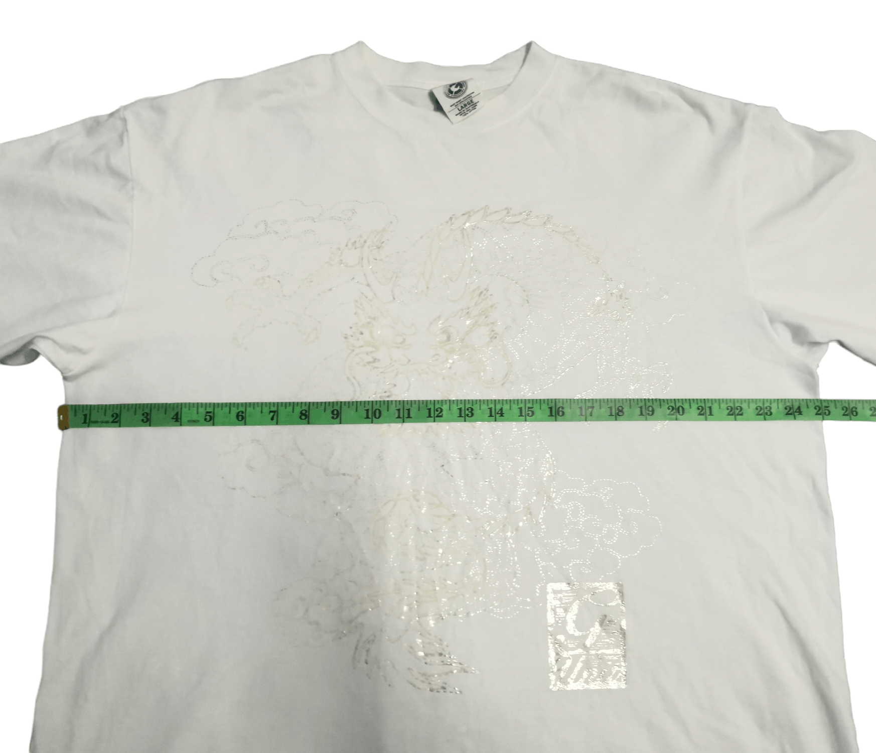 Japanese Brand Big Dragon Logo Sukajan Tee White Rare Oversize Size US L / EU 52-54 / 3 - 5 Thumbnail