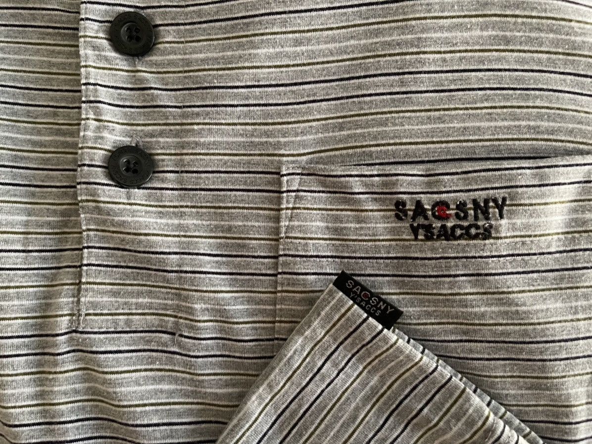 Y's × Yohji Yamamoto Yohji Yamamoto Sacsny Y'saccs Stripe T-Shirt Size US L / EU 52-54 / 3 - 3 Thumbnail