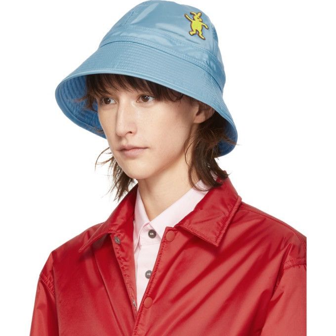 image of ds! Ss19 Marni Dance Bunny Blue Bucket Hat, Men's